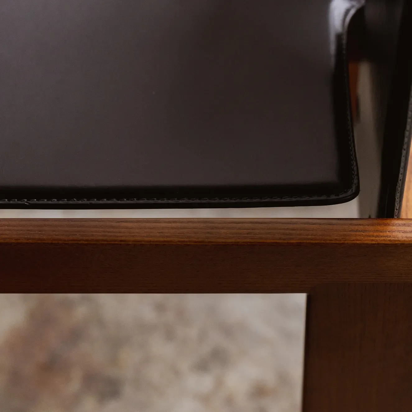 Afra & Tobia Scarpa "121" Dining Chairs for Cassina, black leather, 1965, Set of 8, 1965