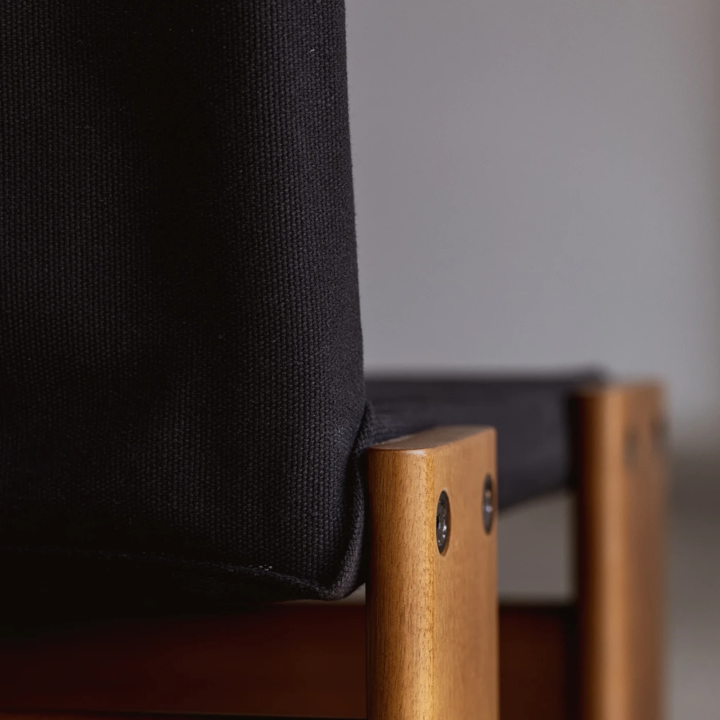Afra & Tobia Scarpa "Monk" Dining Chairs for Molteni, Black Canvas,  1974, Set of 8, 1974