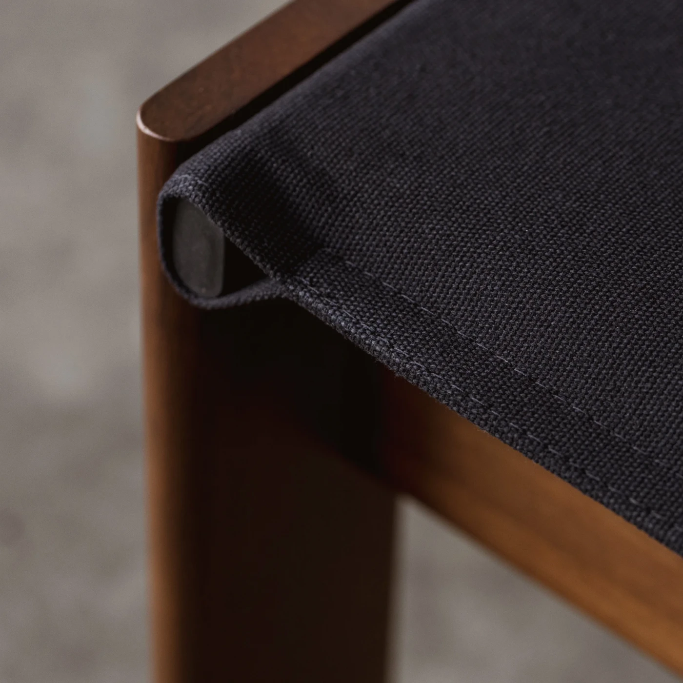 Afra & Tobia Scarpa "Monk" Dining Chairs for Molteni, Black Canvas,  1974, Set of 8, 1974