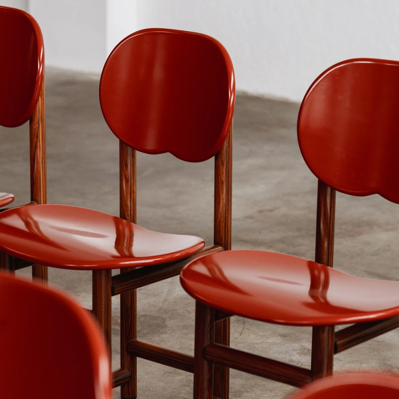 Afra & Tobia Scarpa "New Harmony" Dining Chairs for Maxalto, 1987, Set of 8, 1980s