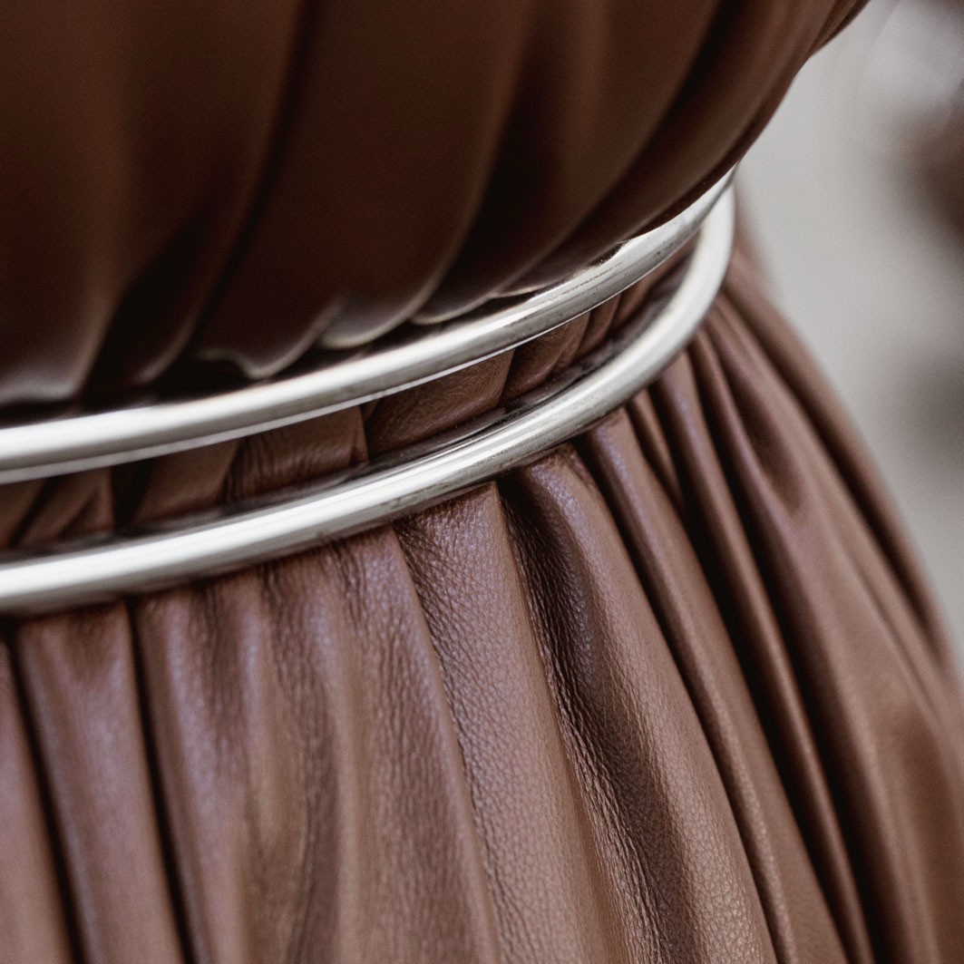 Afra & Tobia Scarpa “Soriana” Easy Chairs for Cassina, Brown Leather, 1969, Set of 2, 1969