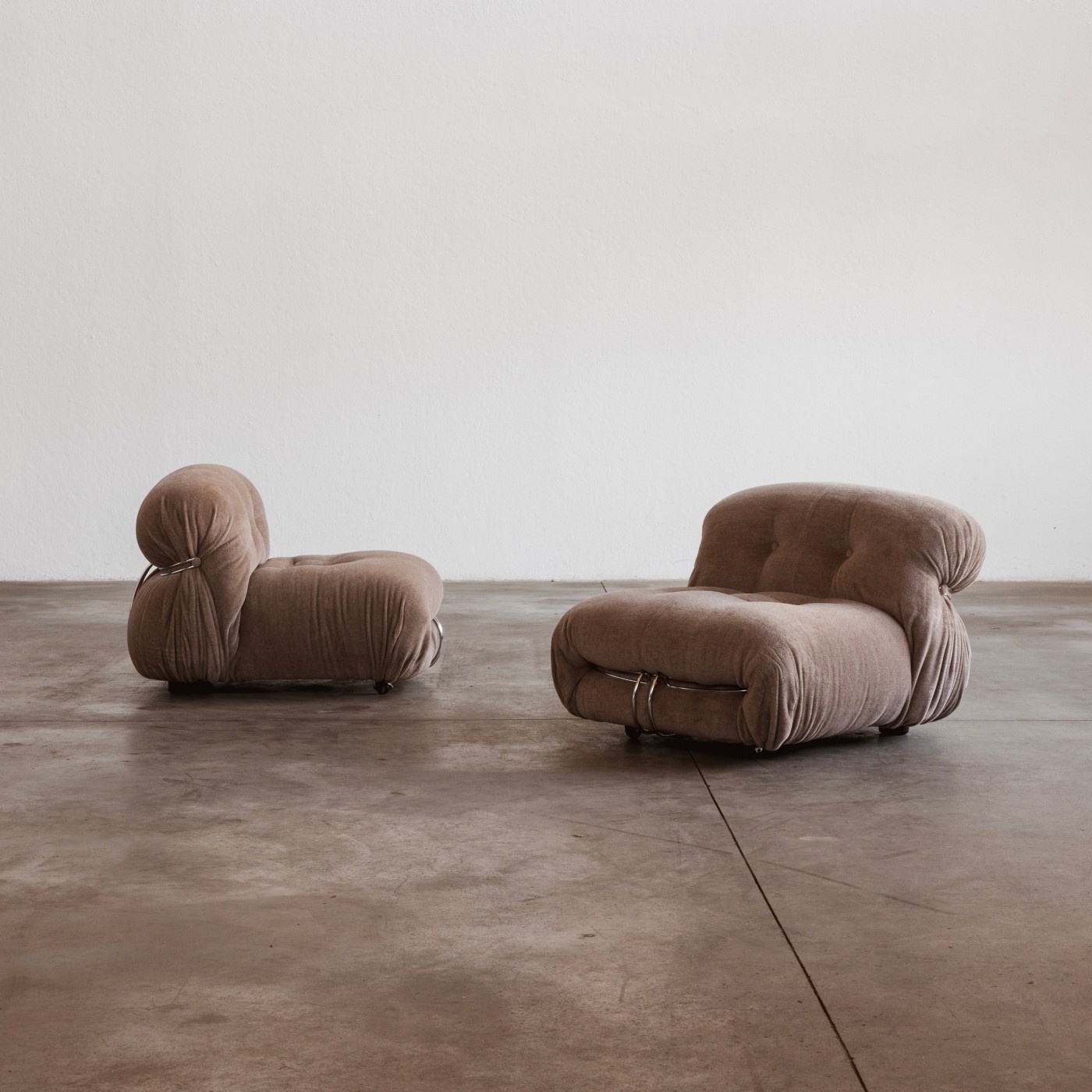 Afra & Tobia Scarpa “Soriana” Easy Chairs for Cassina, 1969, Set of 2, 1969