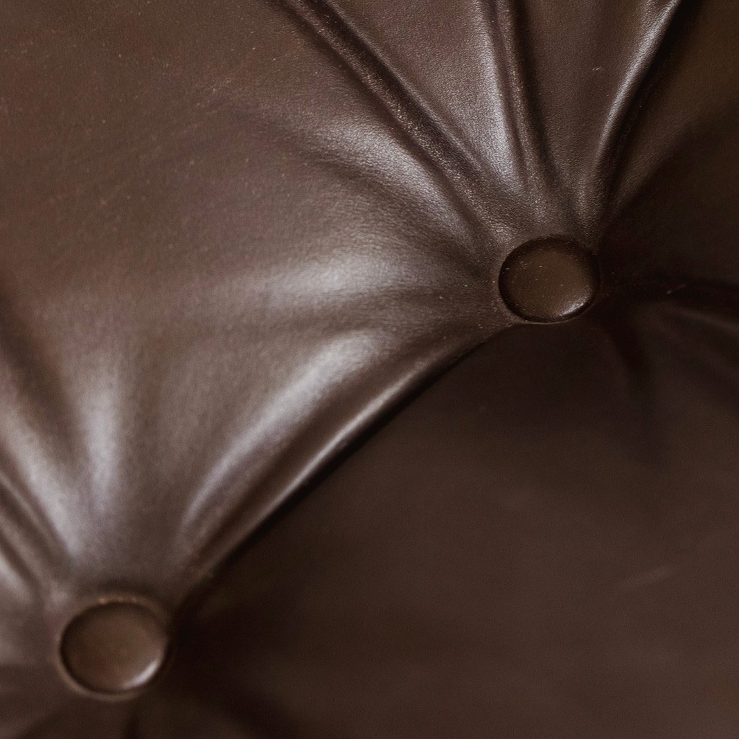 Afra & Tobia Scarpa “Soriana” Easy Chairs for Cassina, Dark Brown Leather, 1969, Set of 2, 1969