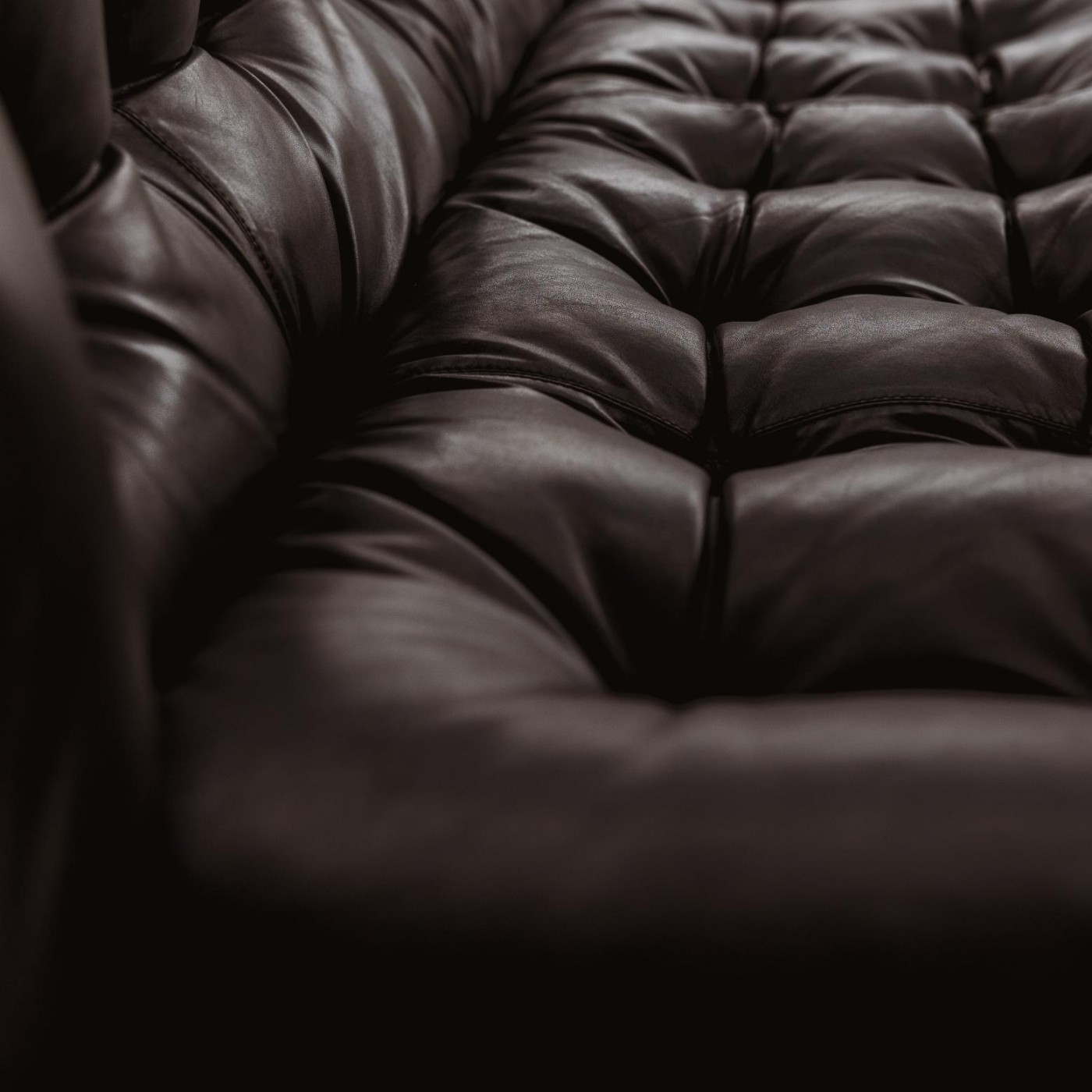 Afra & Tobia Scarpa “Soriana” Sofa for Cassina, Brown Leather, 1969, 1969