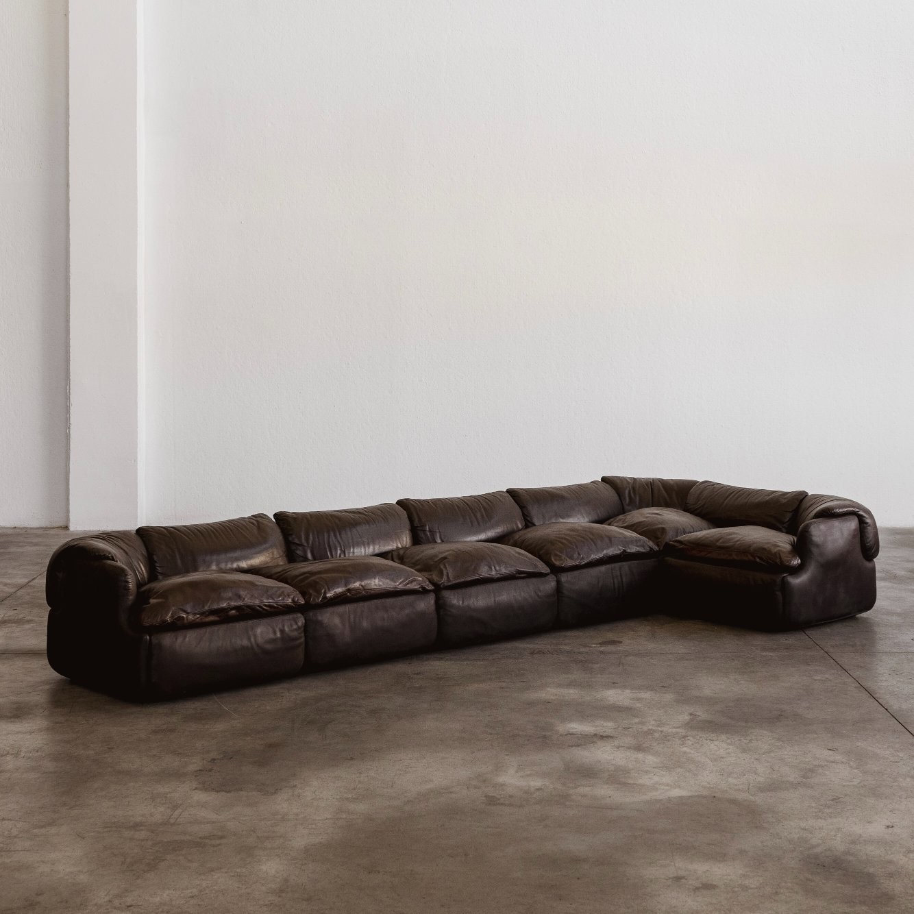 Alberto Rosselli “Confidential” Modular Sofa for Saporiti, 1972, Set of 6, 1972