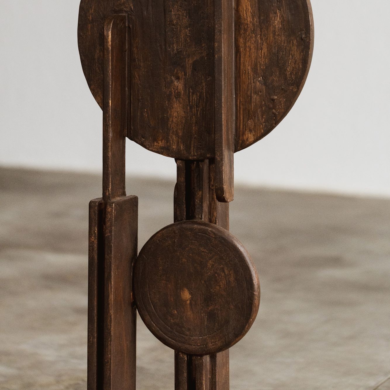 Aldo Guarnieri Sculptural Totem, Varnished Wood, 1970, 1970