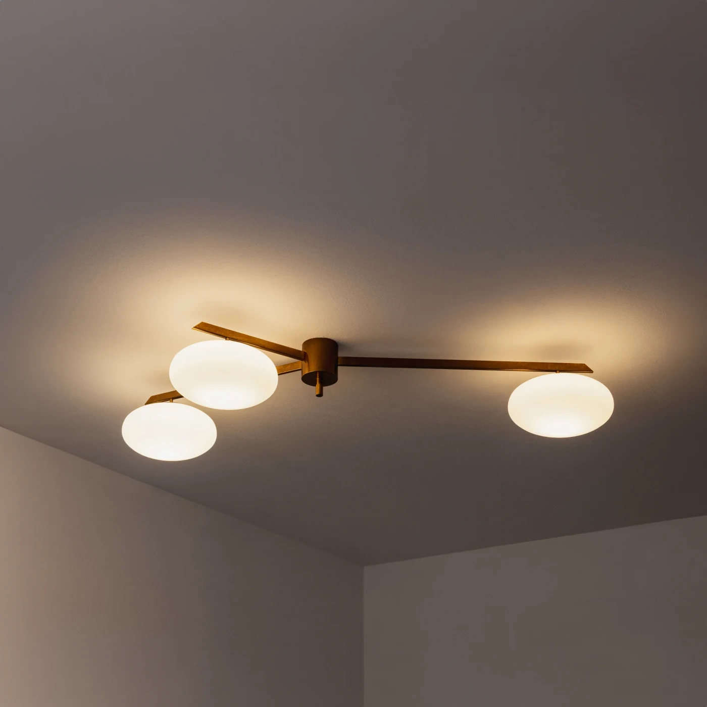 Angelo Lelii "Tre Lune" Ceiling Lamp for Arredoluce, 1961, 1961