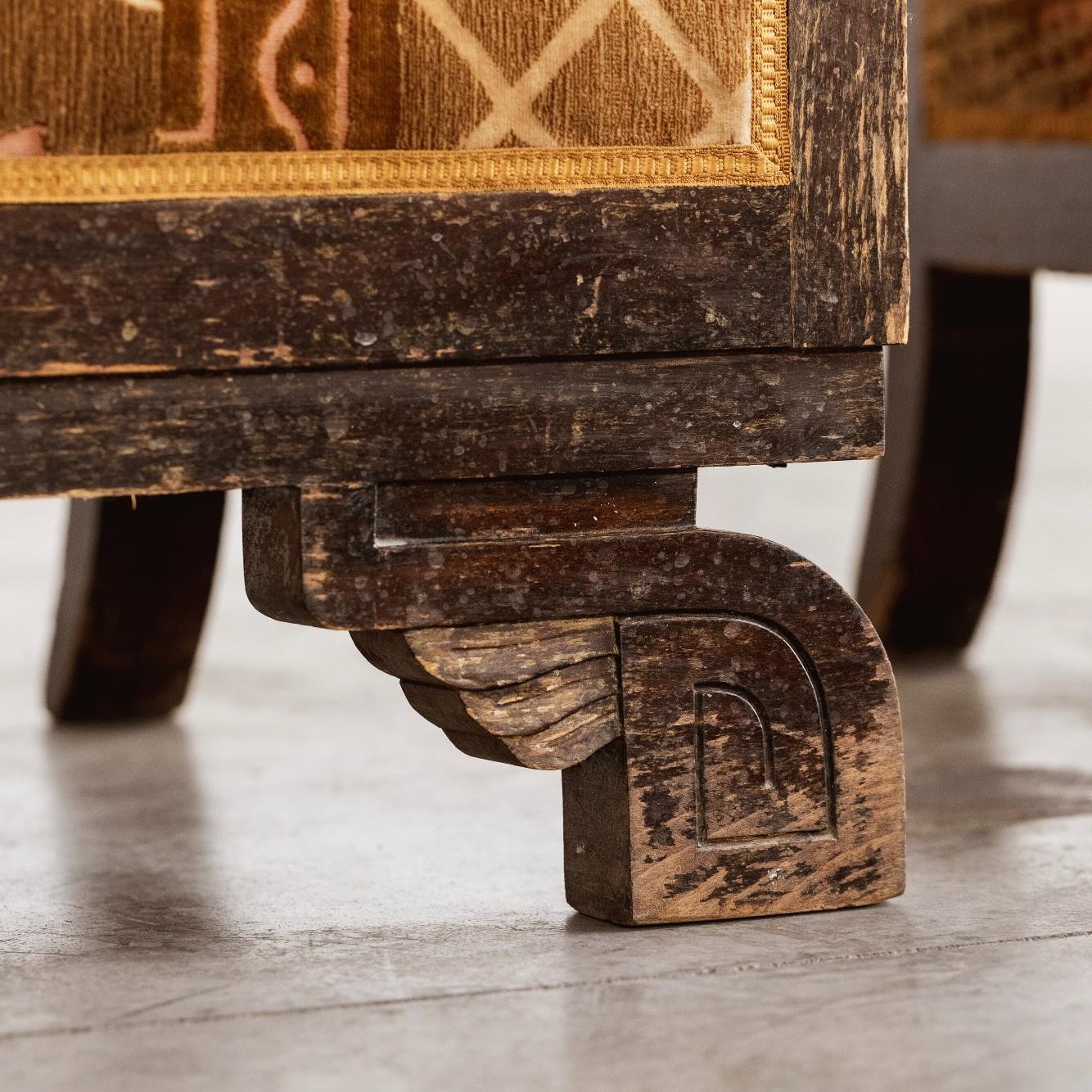 Art Deco Colonial Armchairs, 1930s, set of 2, 1930s