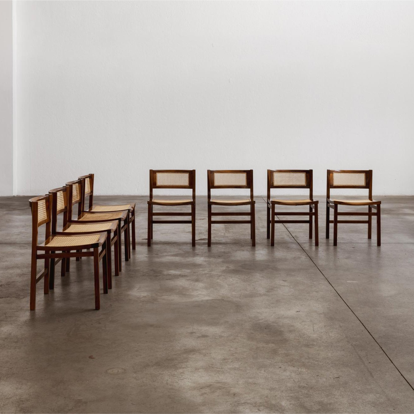 Carlo De Carli Dining Chairs for Longhi, 1960, Set of 8, 1960