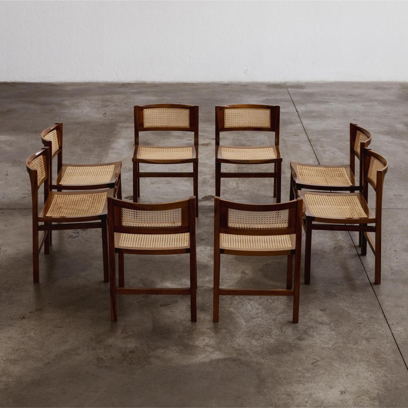 Carlo De Carli Dining Chairs for Longhi, 1960, Set of 8, 1960