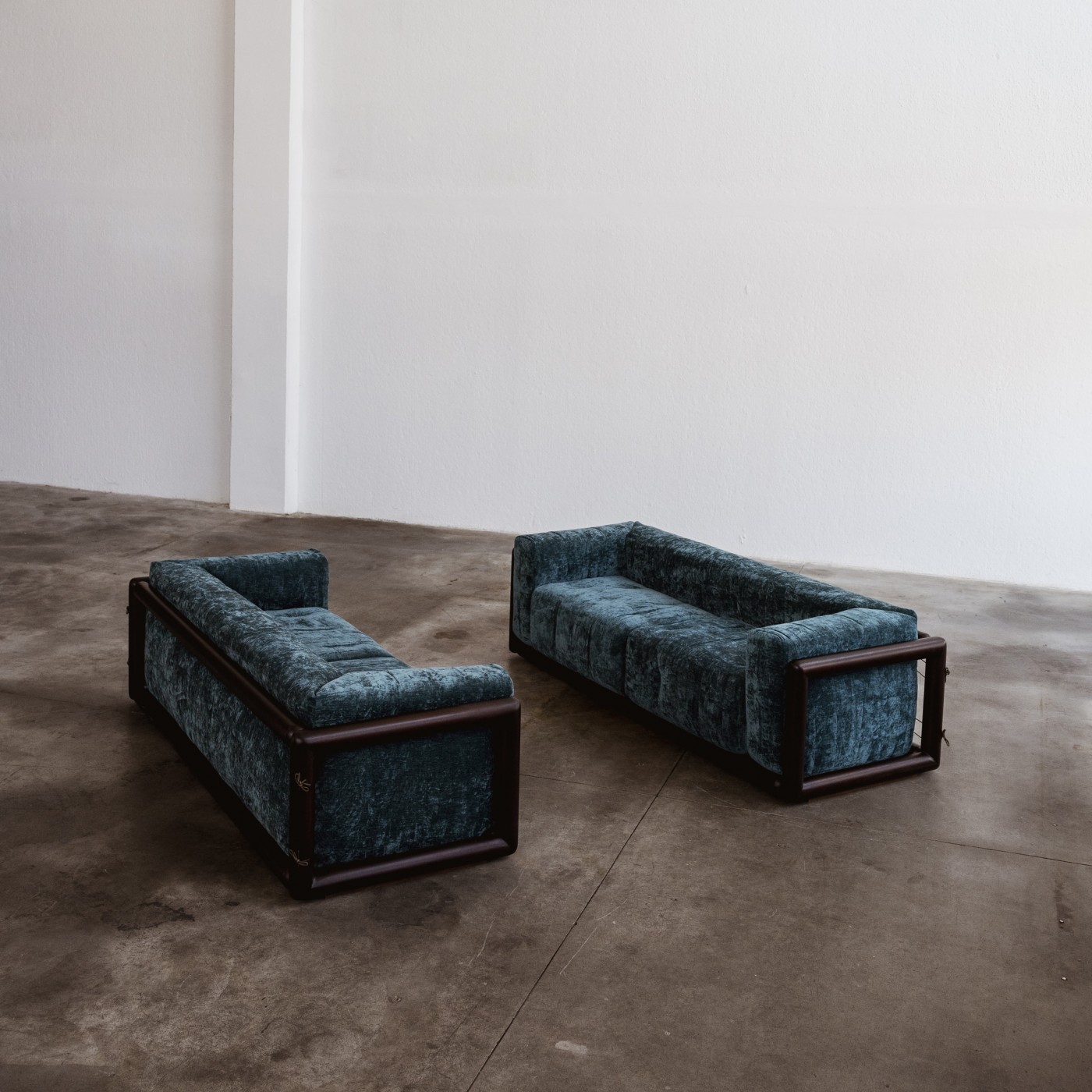 Carlo Scarpa “Cornaro” Sofa for Gavina, 1973, Set of 2, 1970s