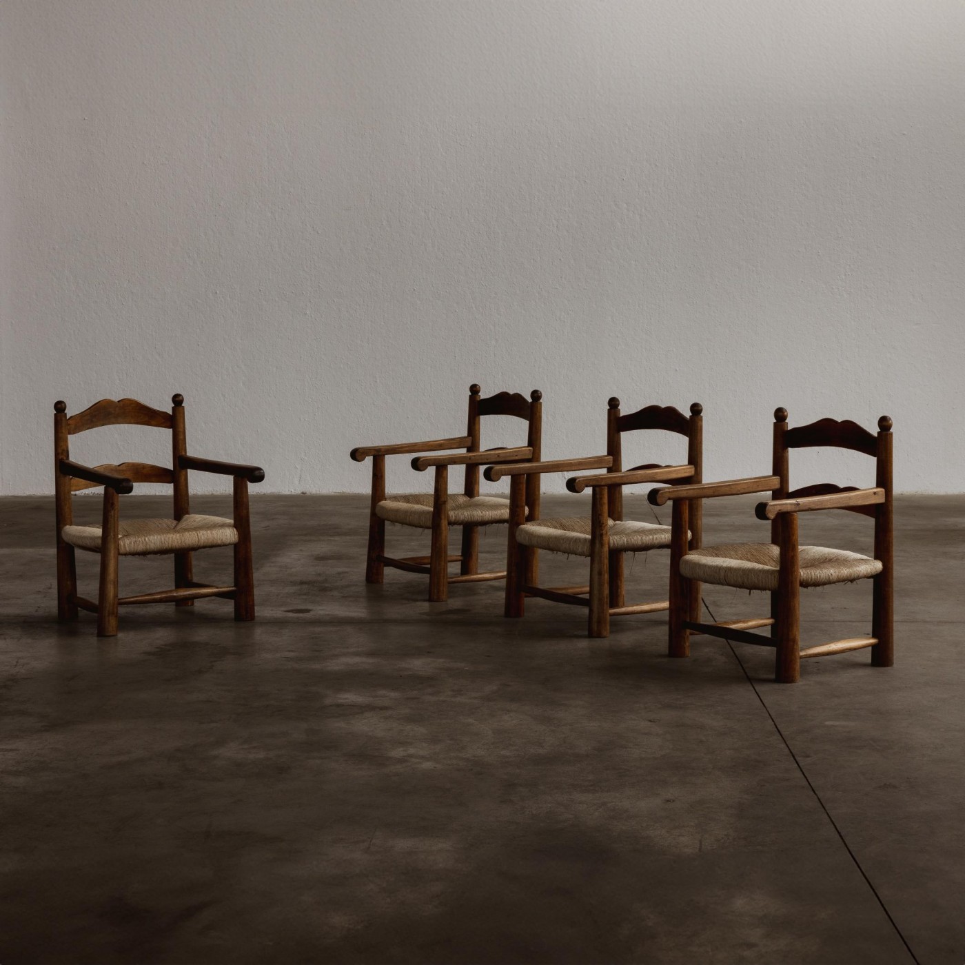 Charles Dudouyt Easy Chairs, 1940s, Set of 4, 1940s