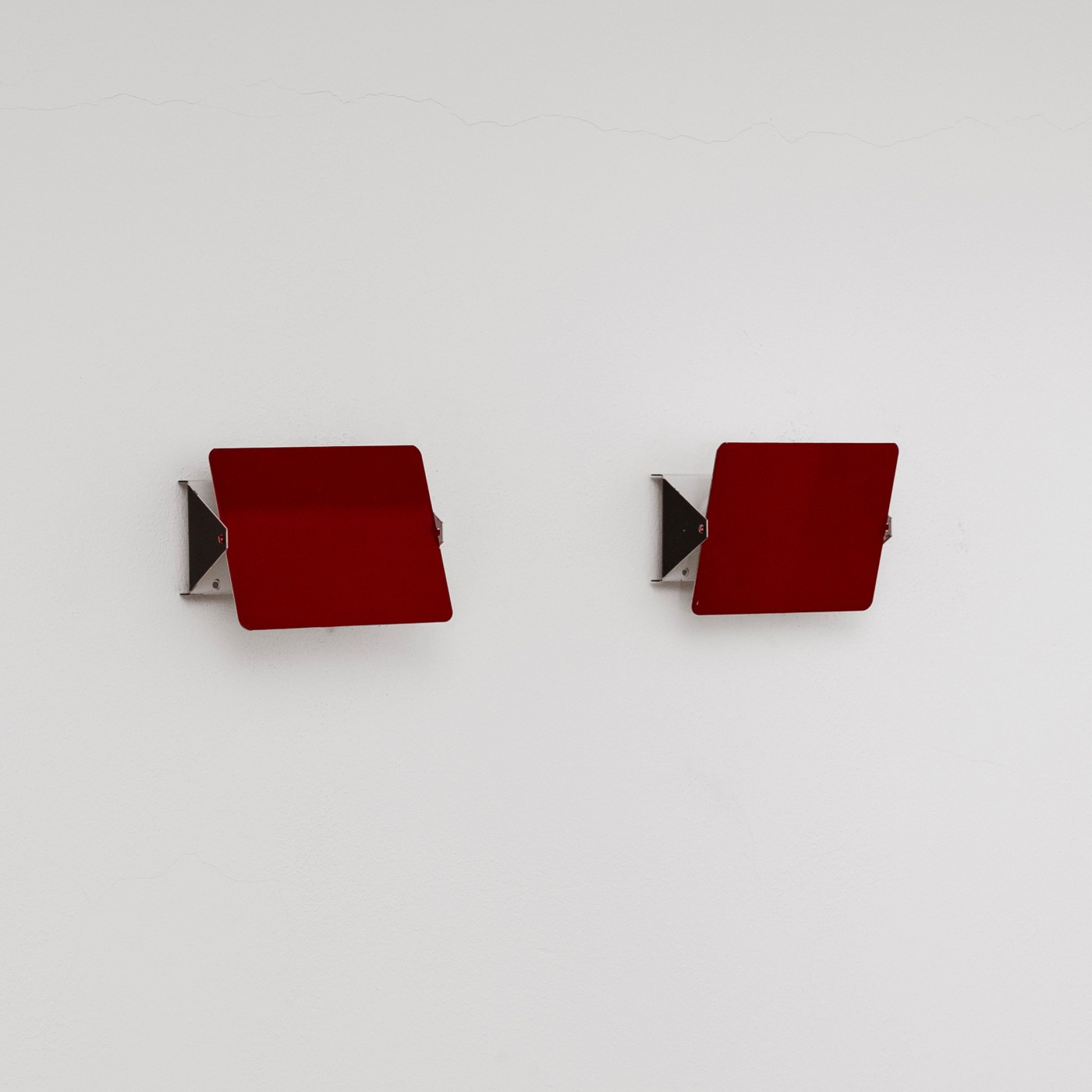 Charlotte Perriand “CP1” Sconces for Steph Simon, Red, 1958, Set of 2, 1958
