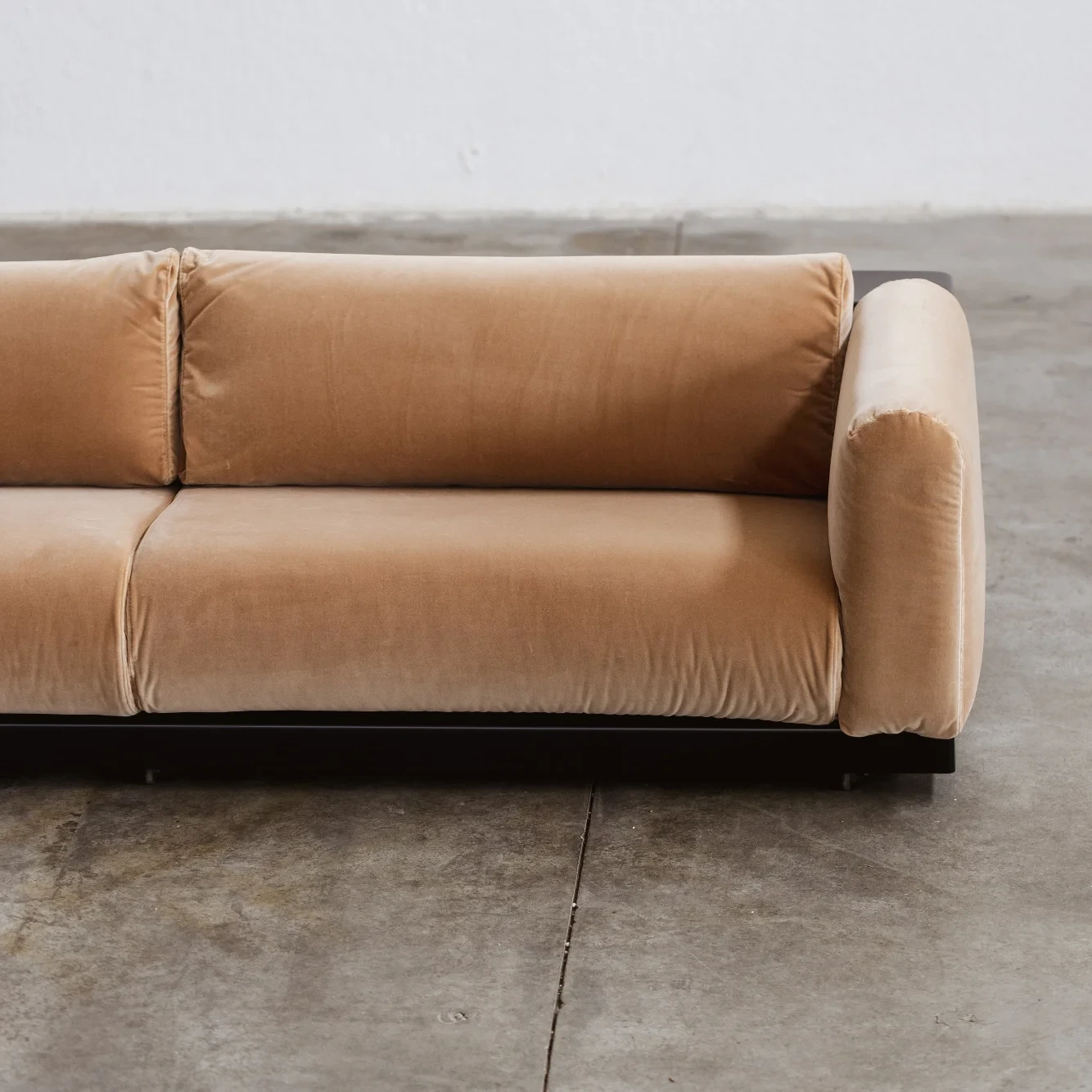 Cini Boeri "Gradual System" Sofa for Gavina, Camel Velvet, 1970, 1970