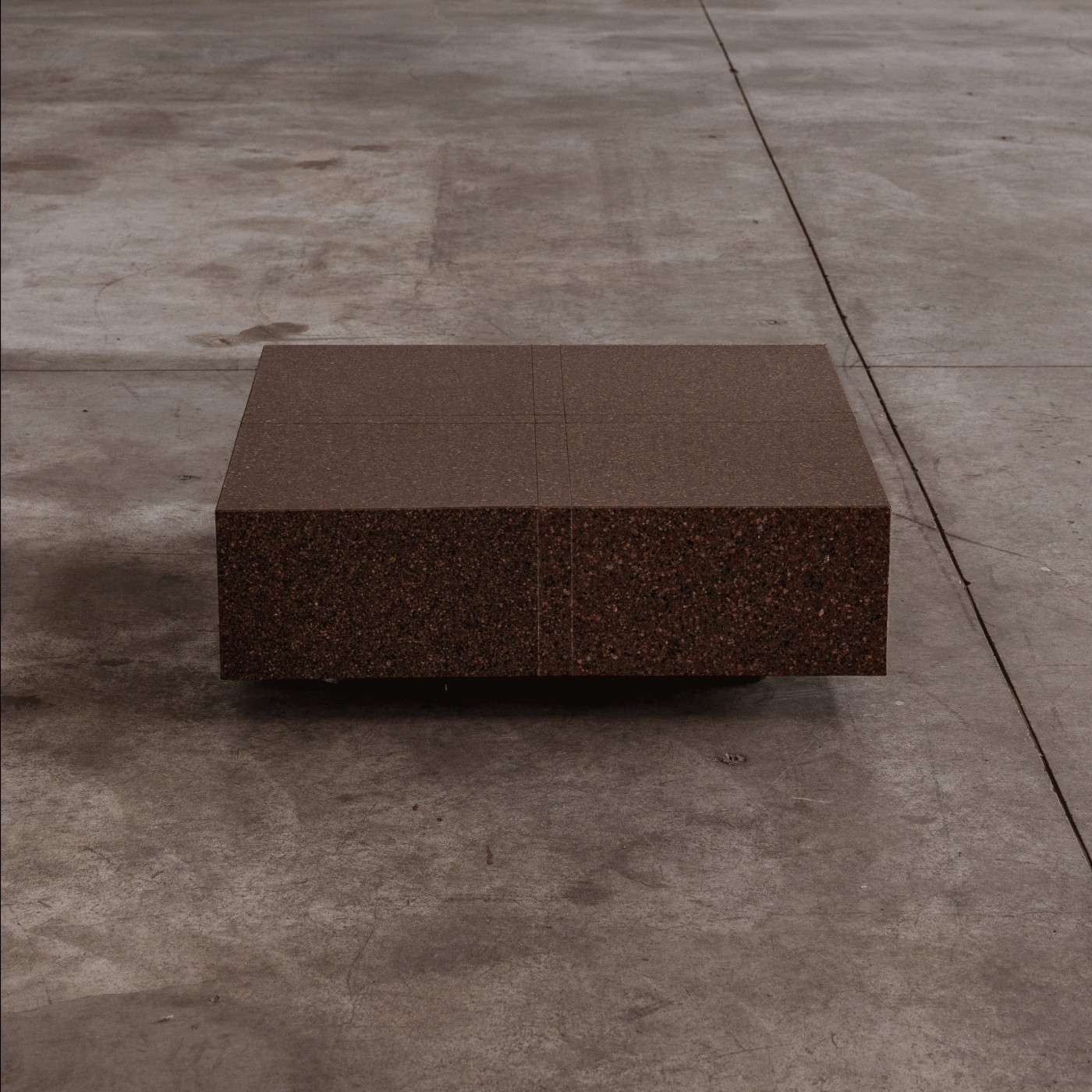 Eric Jacobson Coffee Table, Terrazzo Marble, 1990, 1990