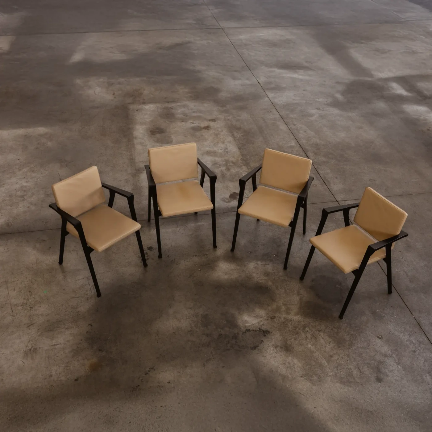 Franco Albini 832 “Luisa” Armchairs for Poggi, 1953, set of 4, 1953