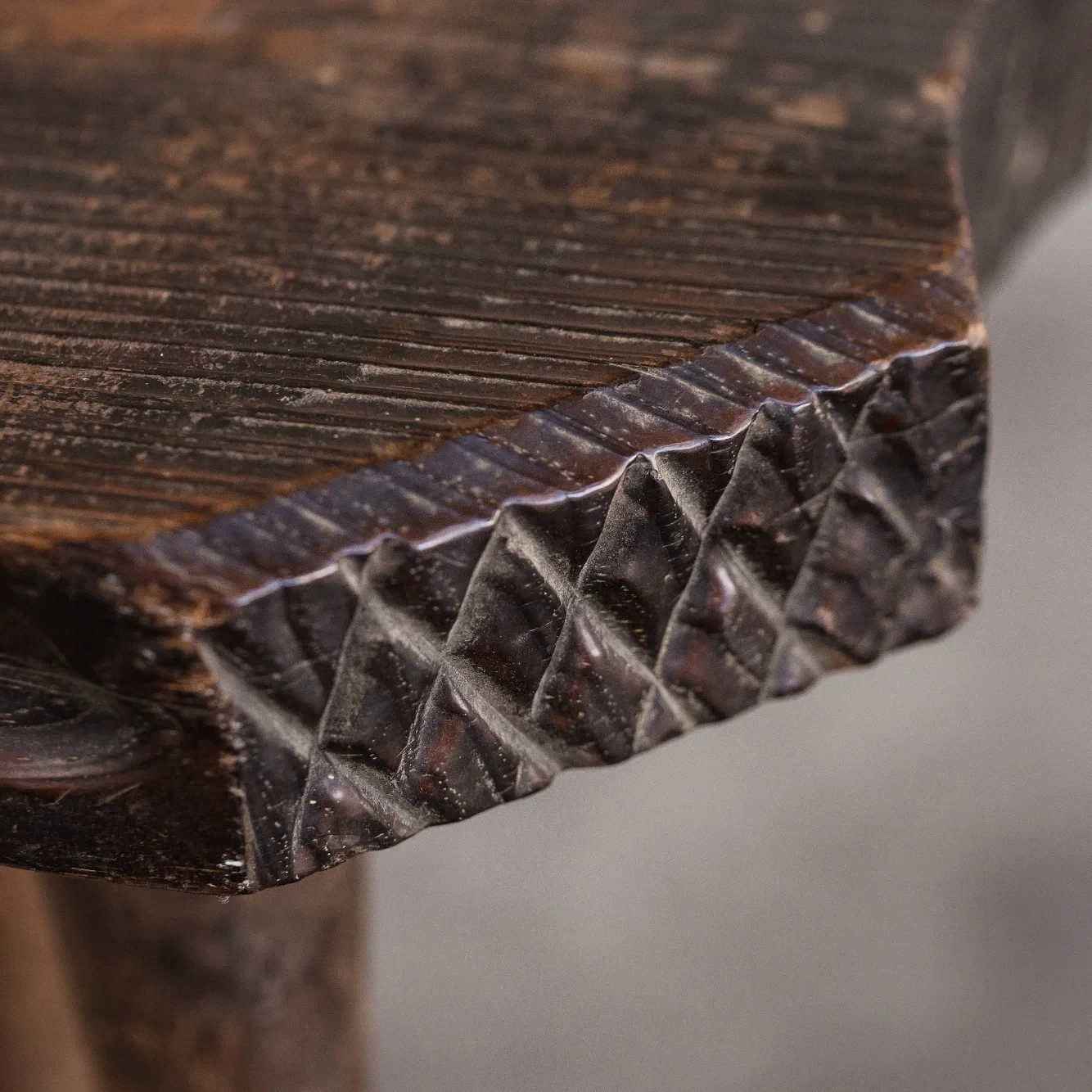 French Sculptural Primitive Stools, 1960, Set of 14, 1960