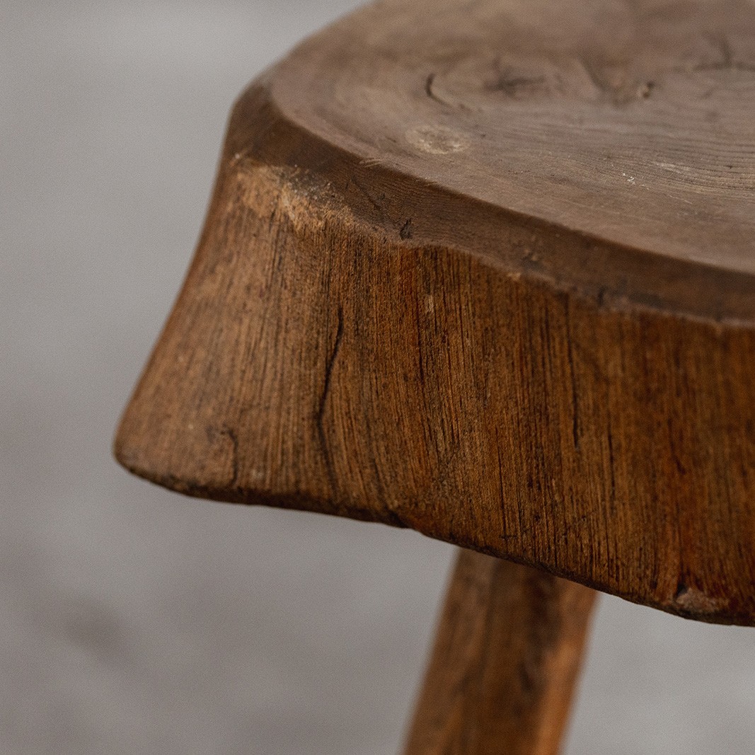 French Sculptural Primitive Stools, 1960, Set of 12, 1960
