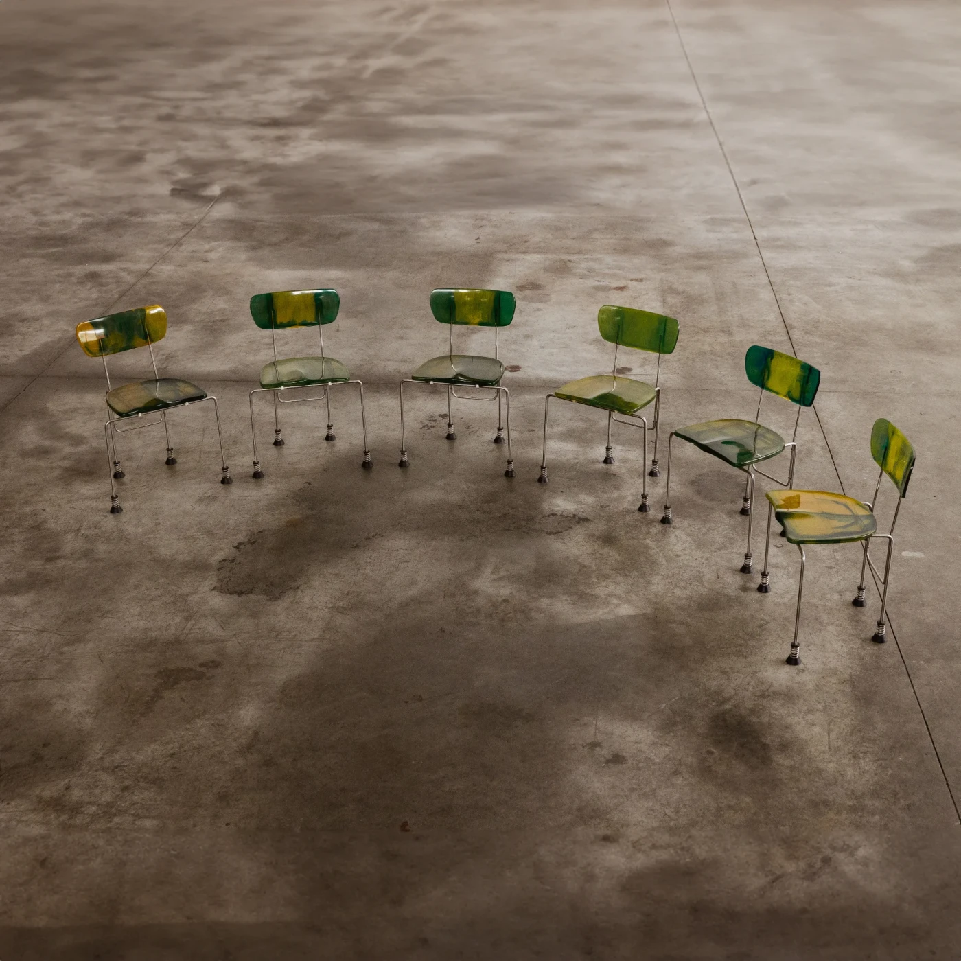 Gaetano Pesce “543 Broadway” Chairs for Bernini, 1993, Set of 6, 1993