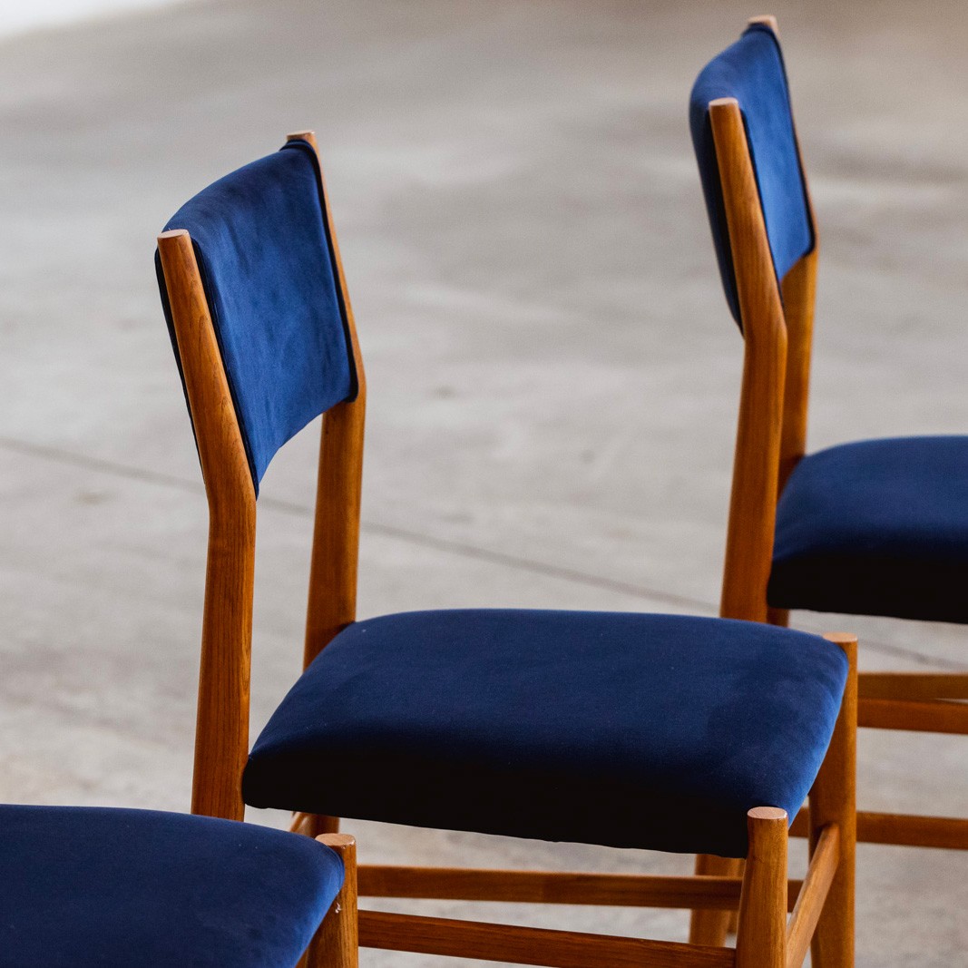 Gio Ponti 646 "Leggera" Dining Chairs for Cassina, 1952, Set of 8, 1952