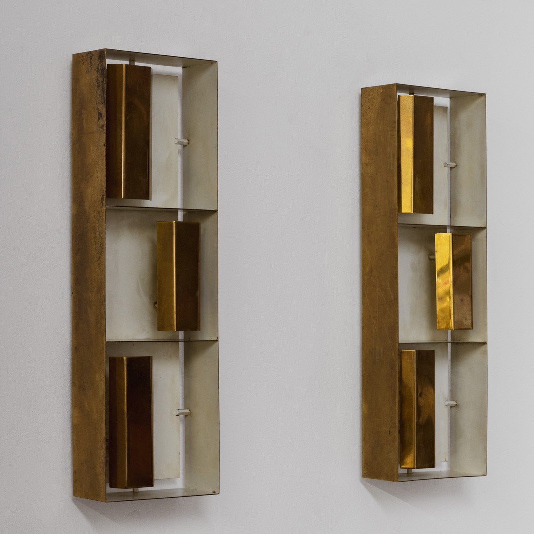 Gio Ponti 12664 “Finestra” Sconces for Arredoluce, Italy, 1957, Set of 2, 1957