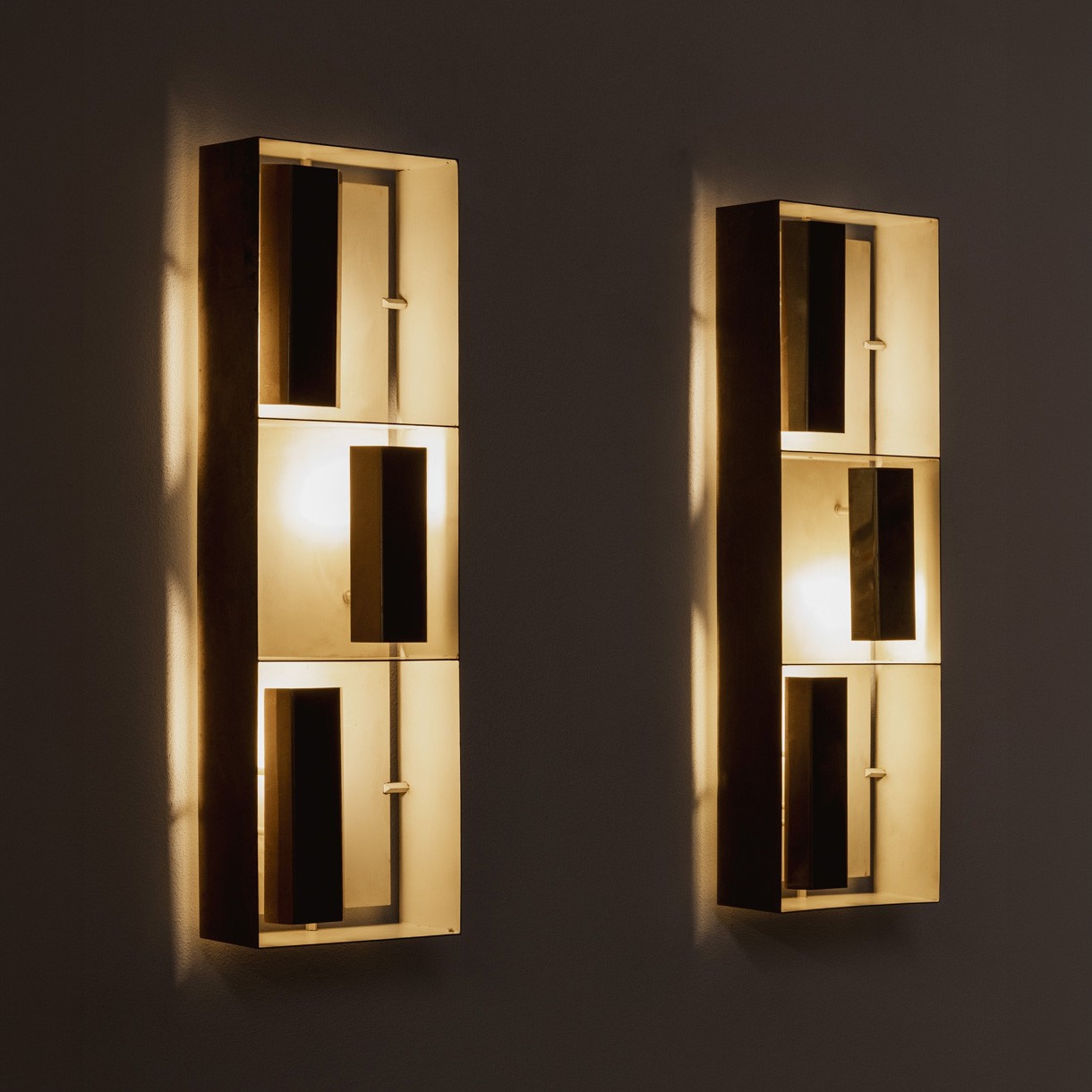 Gio Ponti 12664 “Finestra” Sconces for Arredoluce, Italy, 1957, Set of 2, 1957