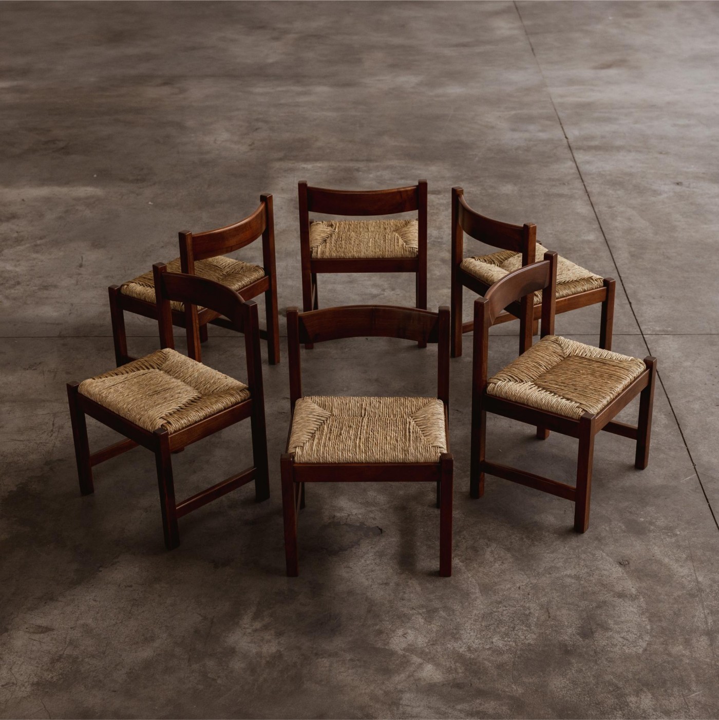 Giovanni Michelucci “Torbecchia” Dining Chairs for Poltronova, 1964, Set of 6, 1964