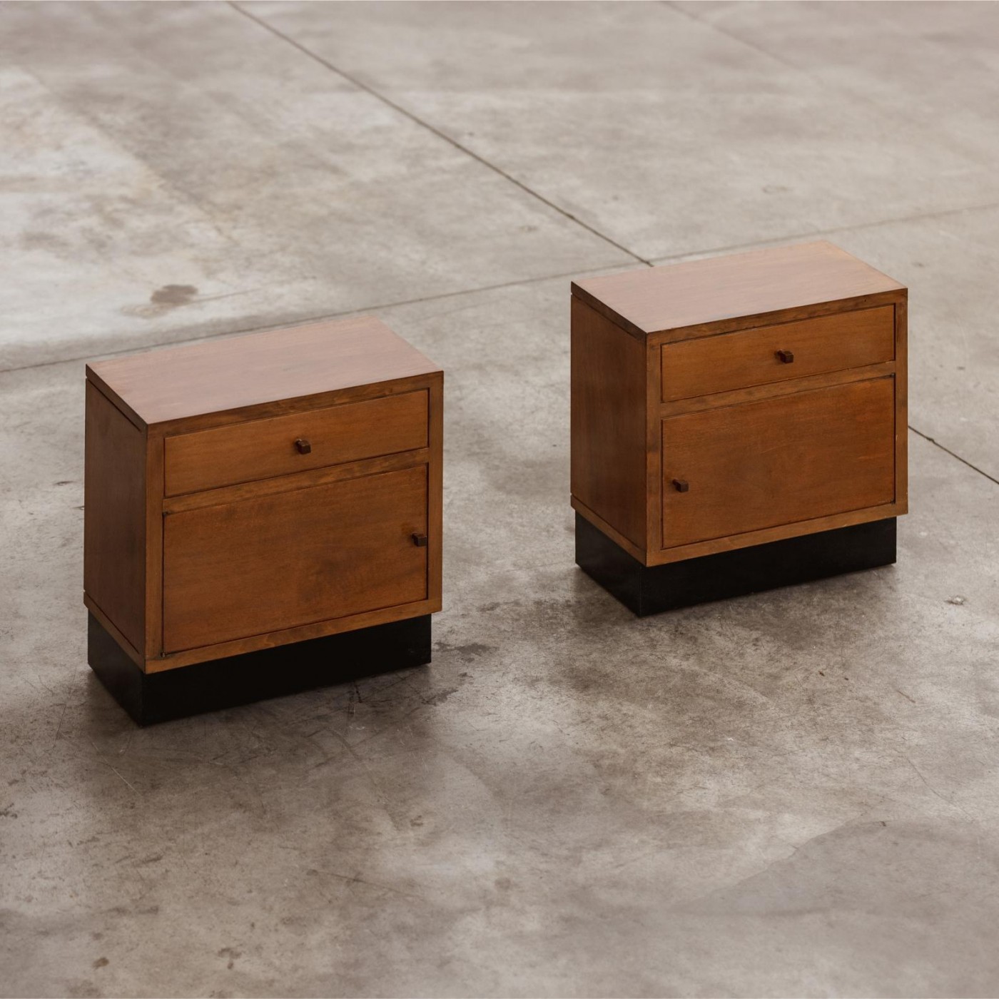 Giuseppe Pagano Pogatschnig Rationalist Nightstands, 1938, set of 2, 1938