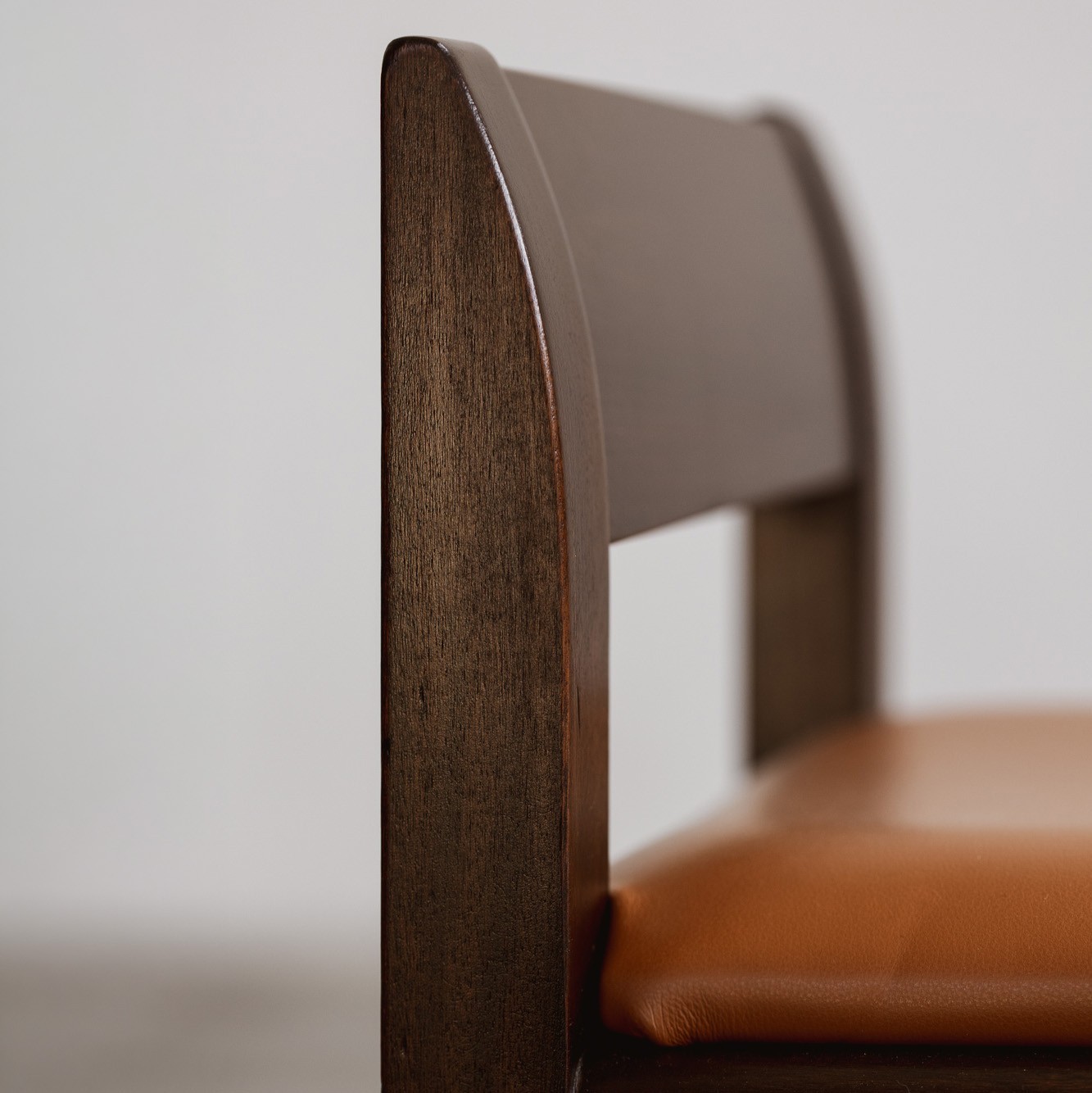 Joseph Dirand Bar Stools, Cognac Leather, 2010, Set of 2, 2010