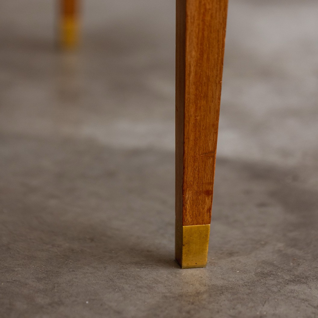 Jules Leleu Round Coffee Table, France, 1955, 1955