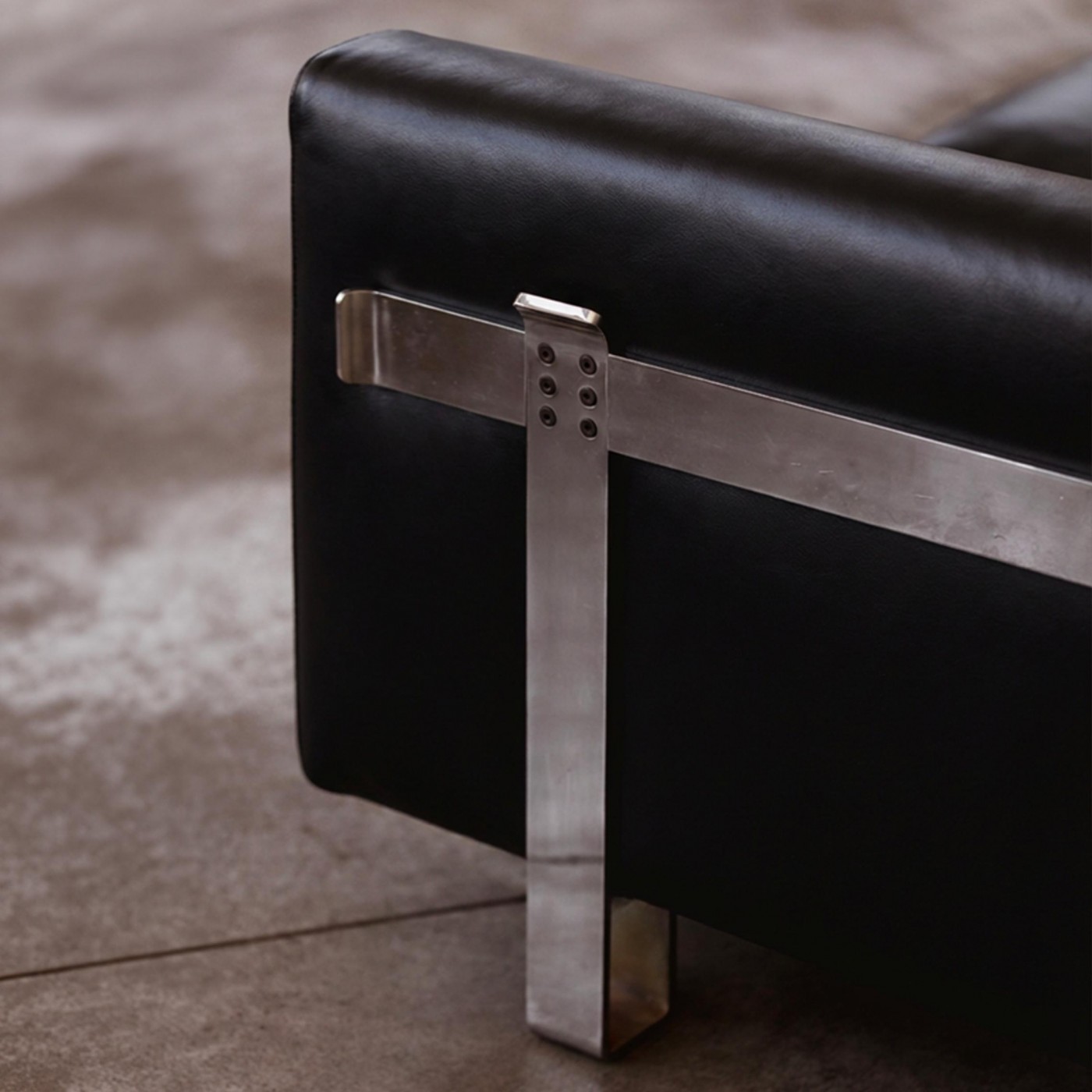 Kazuhide Takahama Three-seater Sofa for Simon Gavina, Black Leather, 1965, 1965