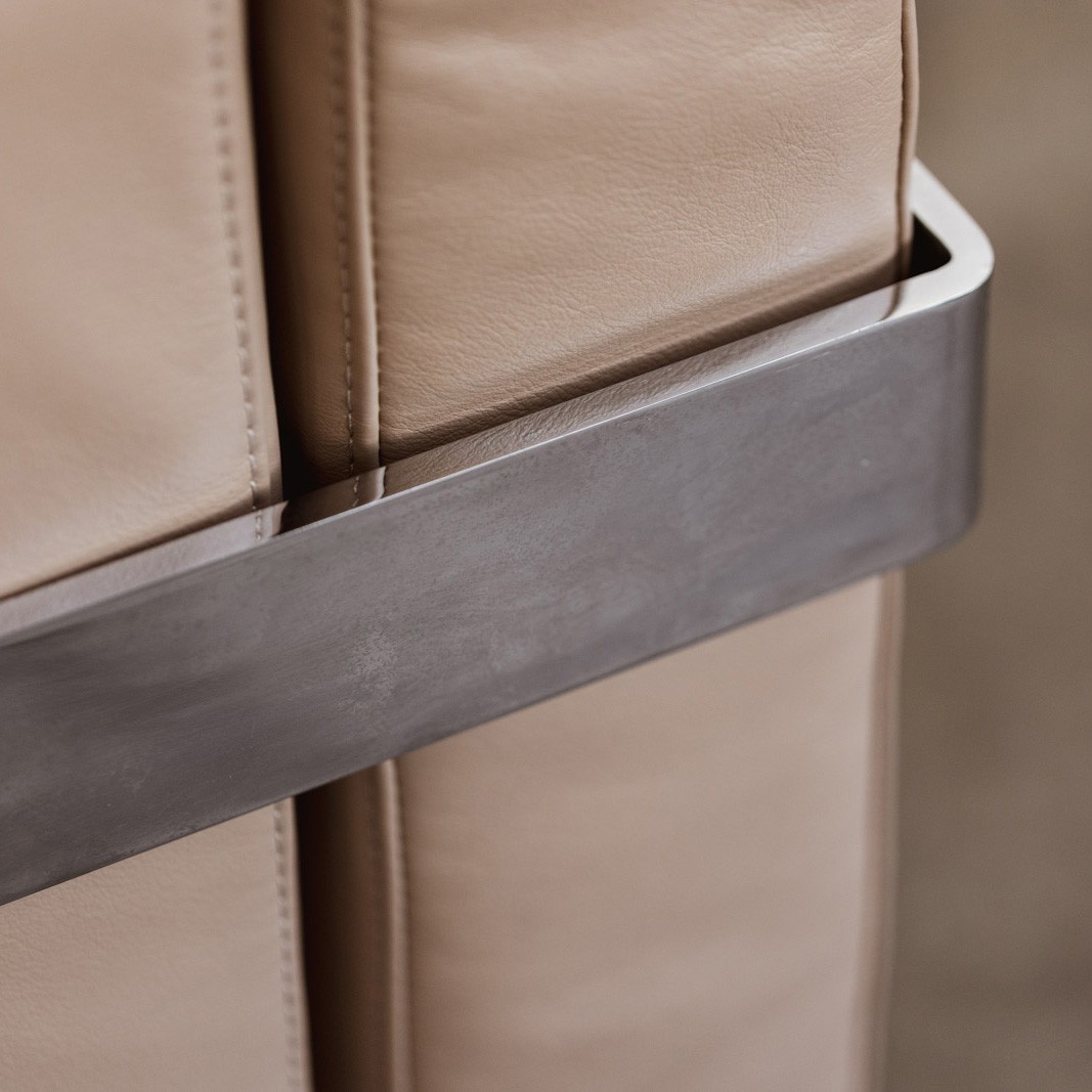 Kazuhide Takahama Three-seater Sofa for Simon Gavina, Natural Leather, 1965, 1965