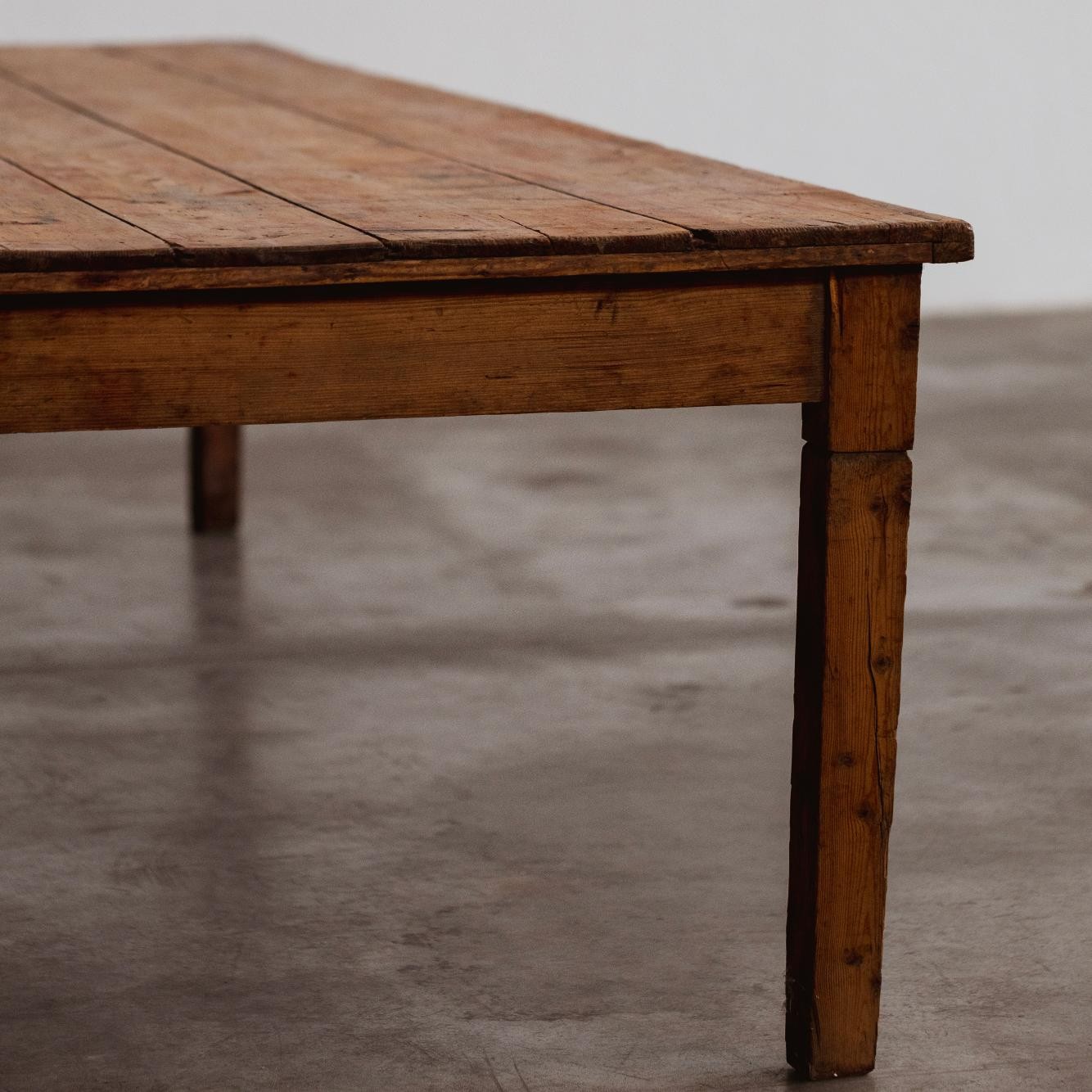 Large Primitive Rustic Dining Table,  Wood, France, 1920, 1920