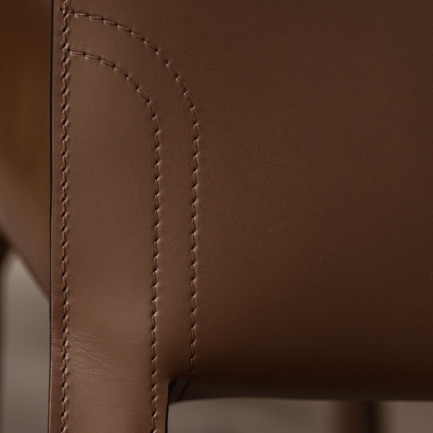 Mario Bellini "CAB 413" Dining Chairs for Cassina, Tobacco Leather, 1977, Set of 8, 1970s