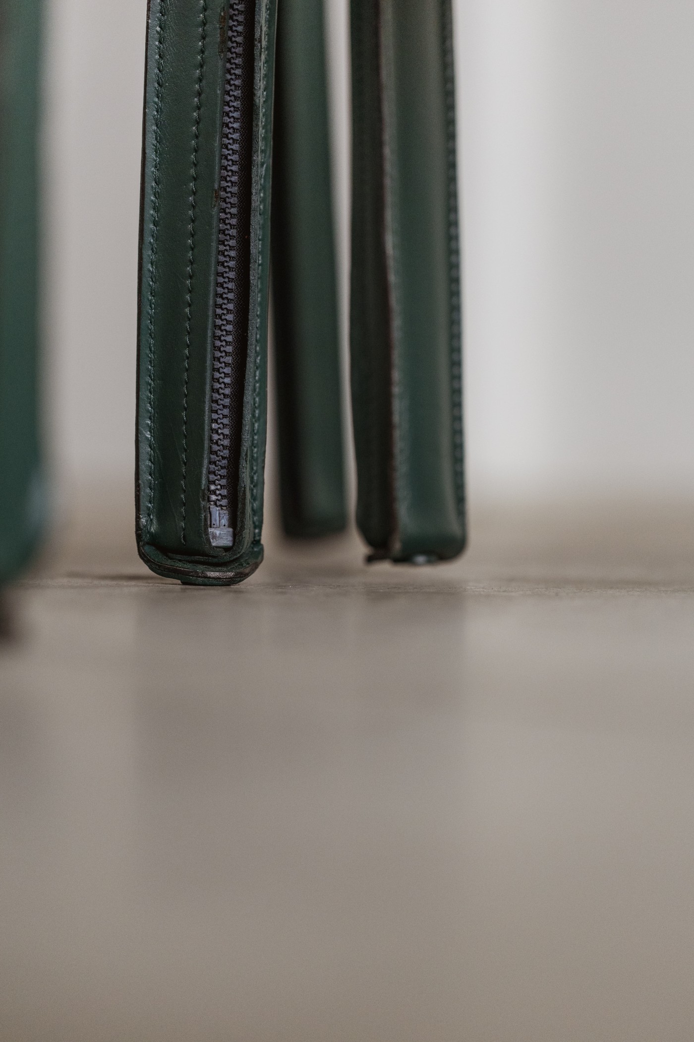 Mario Bellini "CAB 413” Chairs for Cassina, Dark Green Leather, 1977, Set of 6, 1977