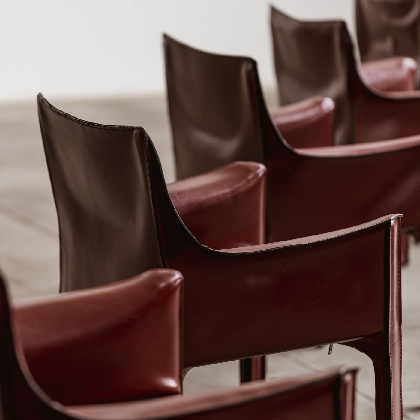 Mario Bellini "CAB 413" Dining Chairs for Cassina, 1977, Set of 10, 1970s