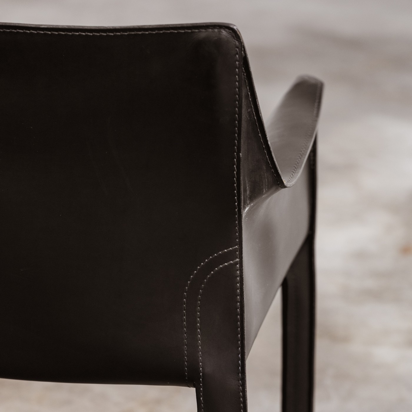 Mario Bellini "CAB 413" Dining Chairs for Cassina in Black, 1977, Set of 8, 1970s