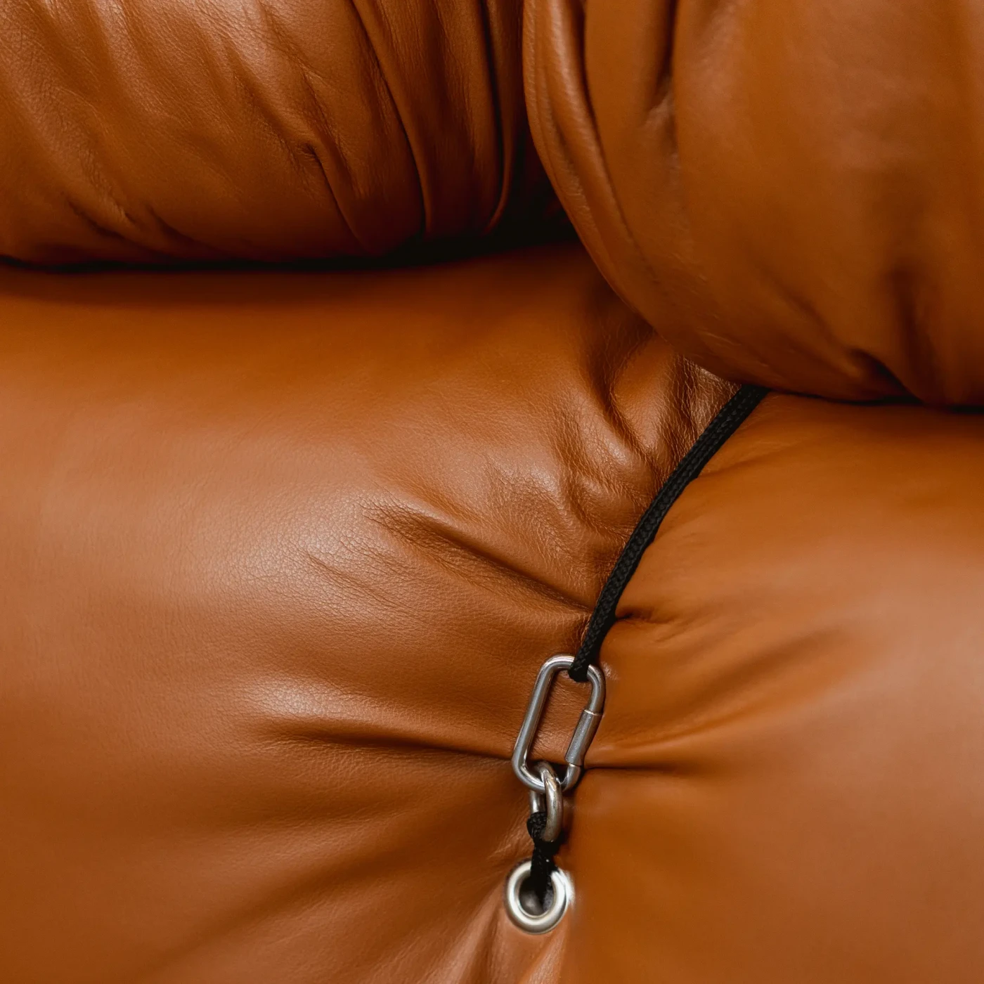 Mario Bellini "Camaleonda" Modular Sofa for B&B Italia, Cognac Leather, 1970, Set of 6, 1970