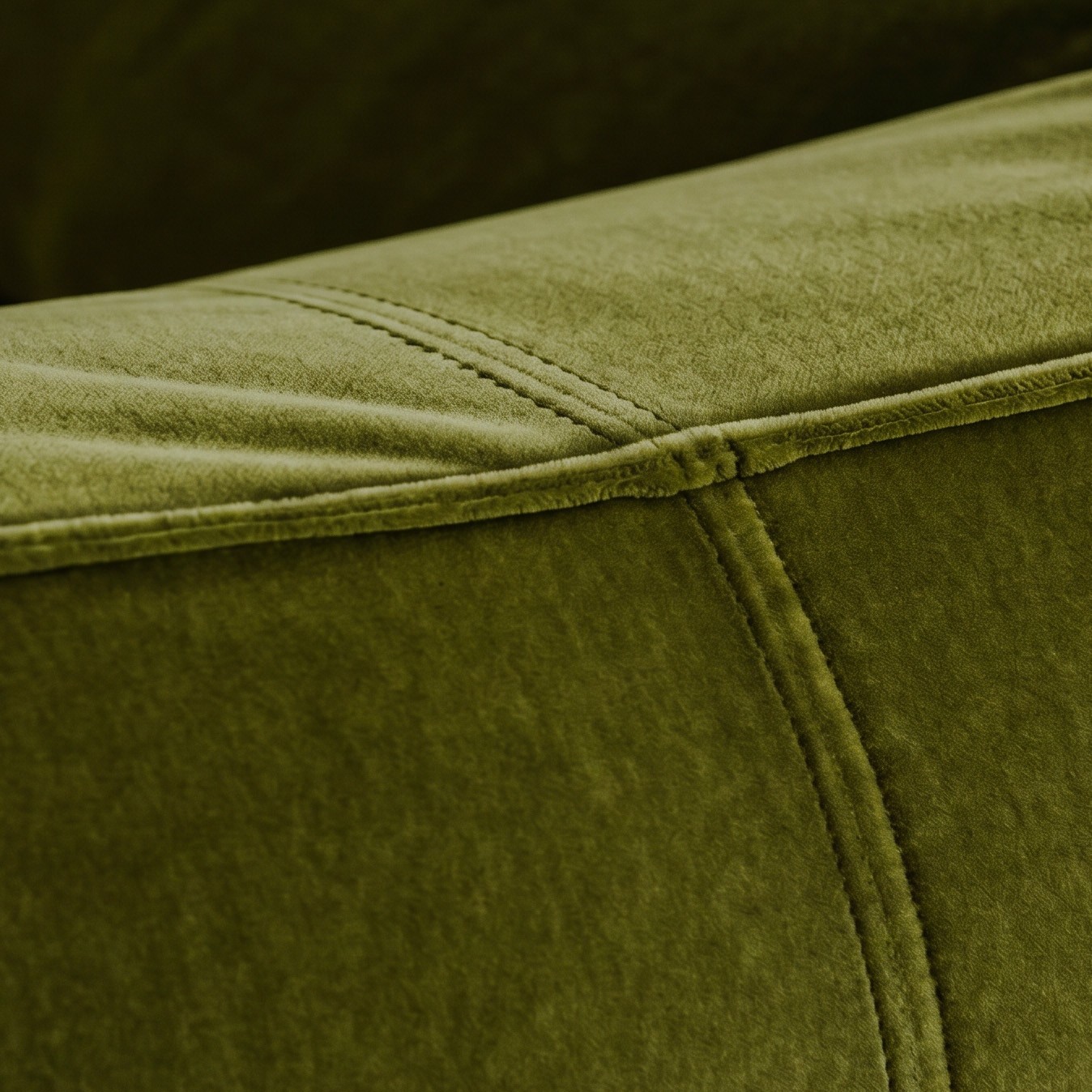Mario Bellini "Le Bambole" Armchairs for B&B Italia, Olive Green Velvet, 1971, Set of 2, 1971