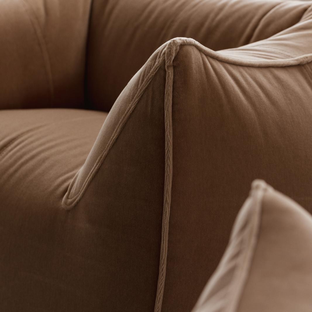 Mario Bellini "Le Bambole" Sofa for B&B Italia, mohair velvet, 1971, 1971