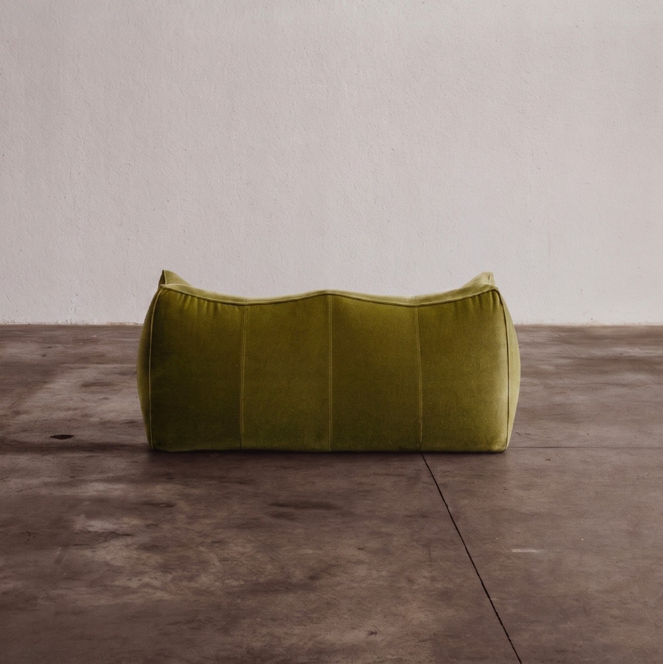Mario Bellini "Le Bambole" Sofa for B&B Italia, Green Velvet, 1971, 1971