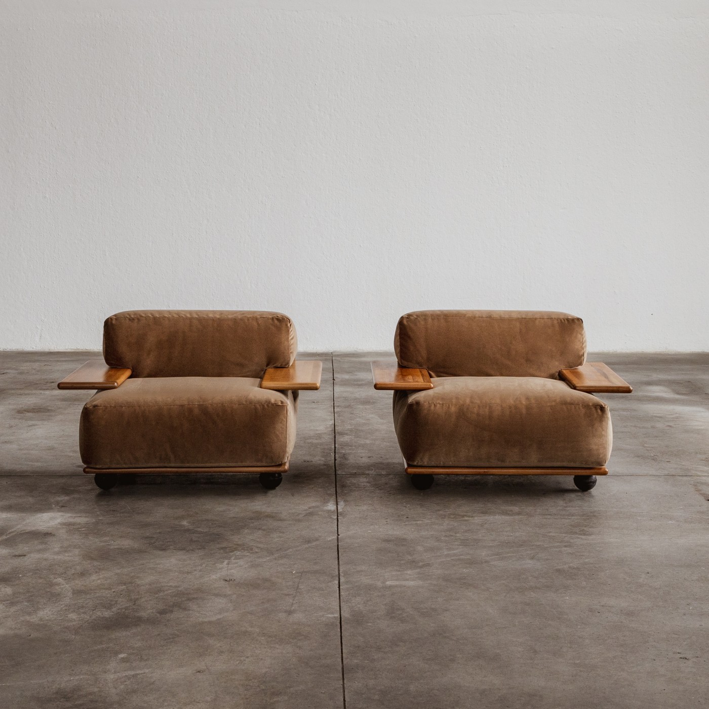 Mario Bellini "Pianura" Armchairs for Cassina, 1971, set of 2, 1970s