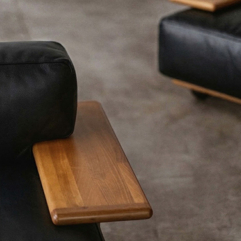 Mario Bellini "Pianura" Armchairs for Cassina, black leather, 1971, set of 2, 1970s