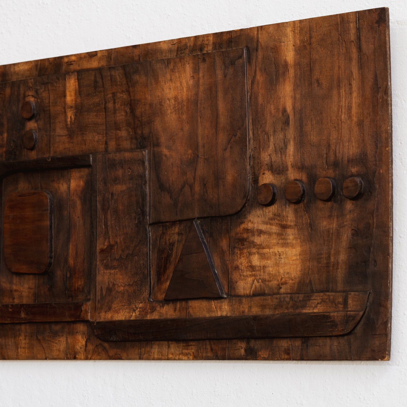 Nerone & Patuzzi Sculptural Wooden Wall Panel for NP2, 1973, 1970s
