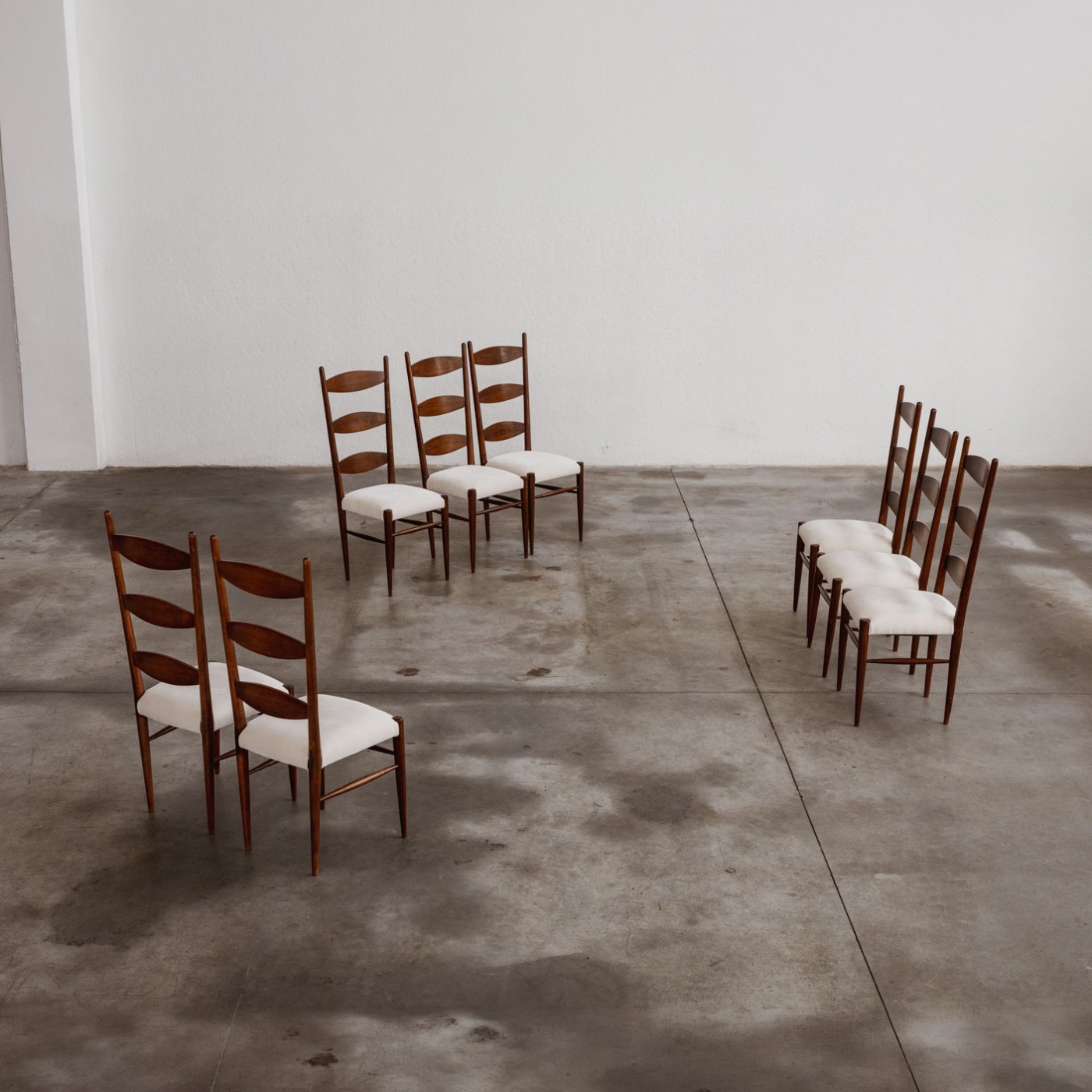 Paolo Buffa Sculptural Dining Chairs for Galdino Maspero, 1948, Set of 10, 1940s