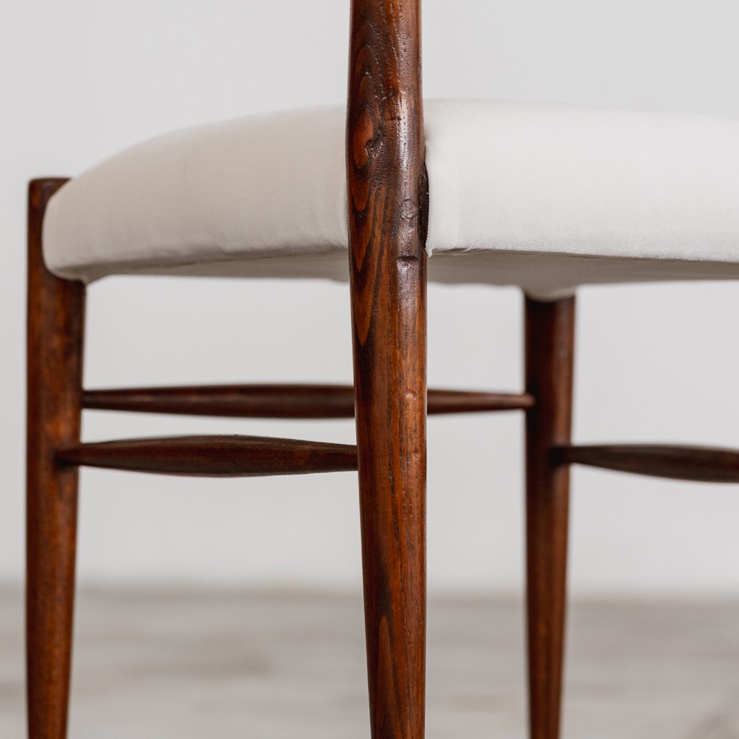 Paolo Buffa Sculptural Dining Chairs for Galdino Maspero, 1948, Set of 10, 1940s