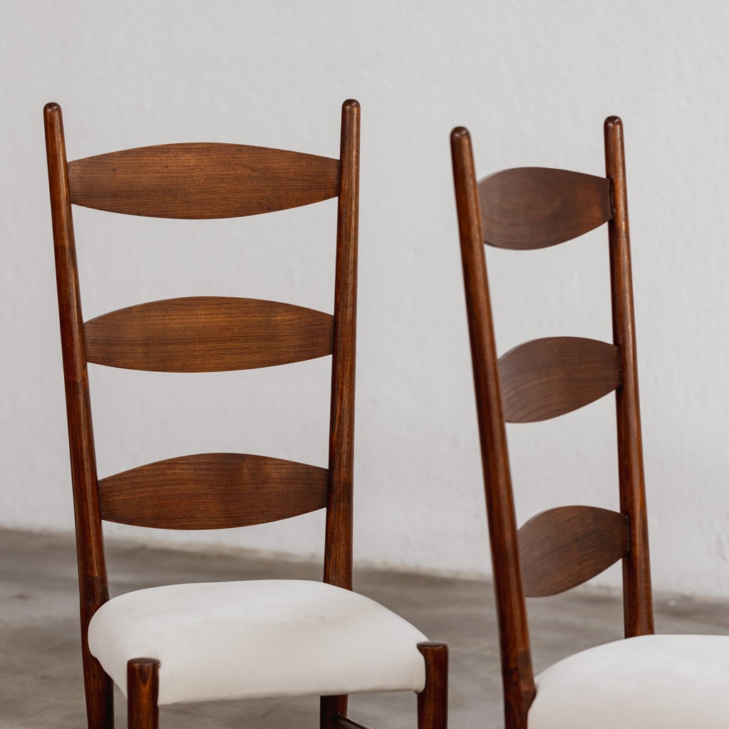 Paolo Buffa Sculptural Dining Chairs for Galdino Maspero, 1948, Set of 10, 1940s