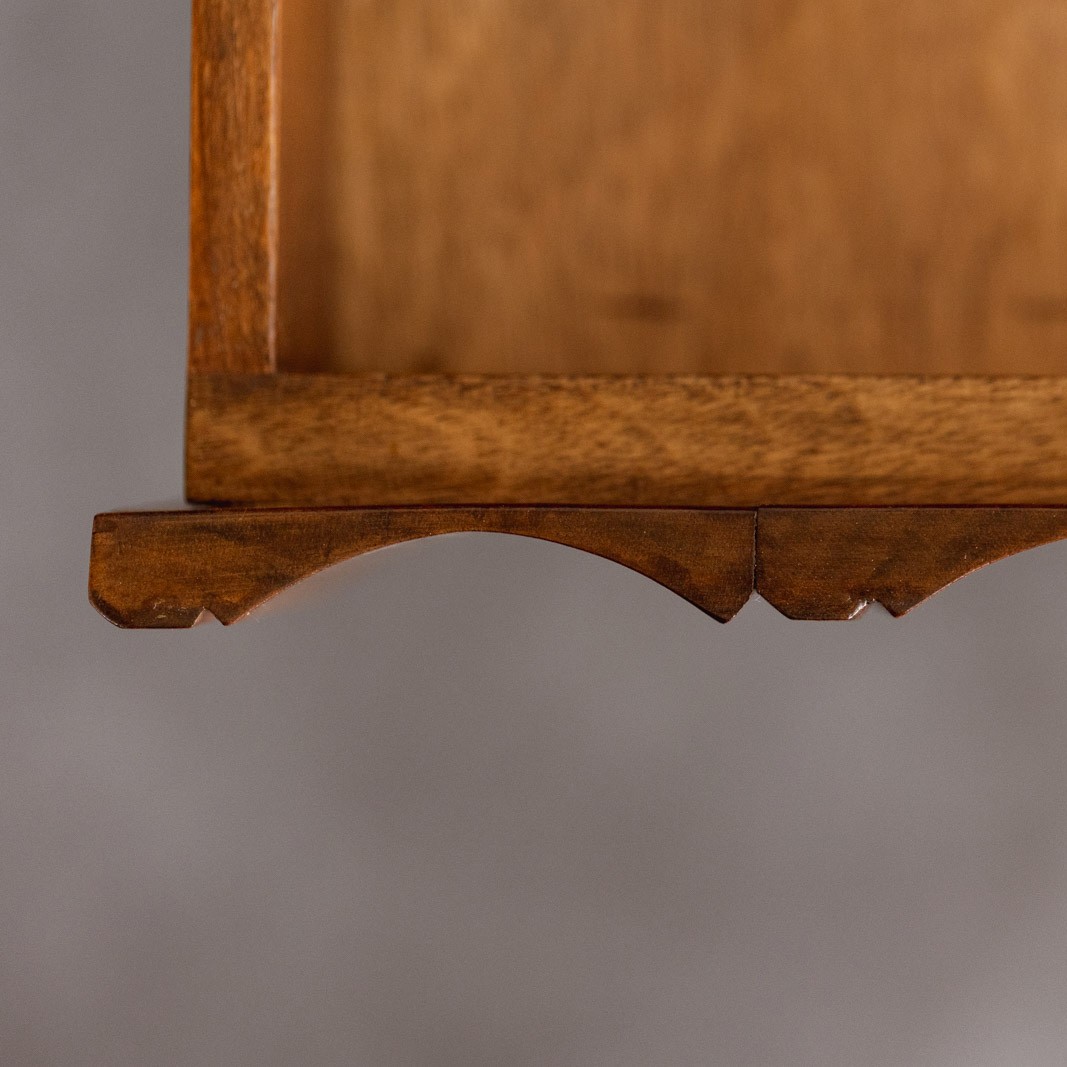 Paolo Buffa Fluted Desk with Hidden Drawers, Italy, 1940s, 1940s