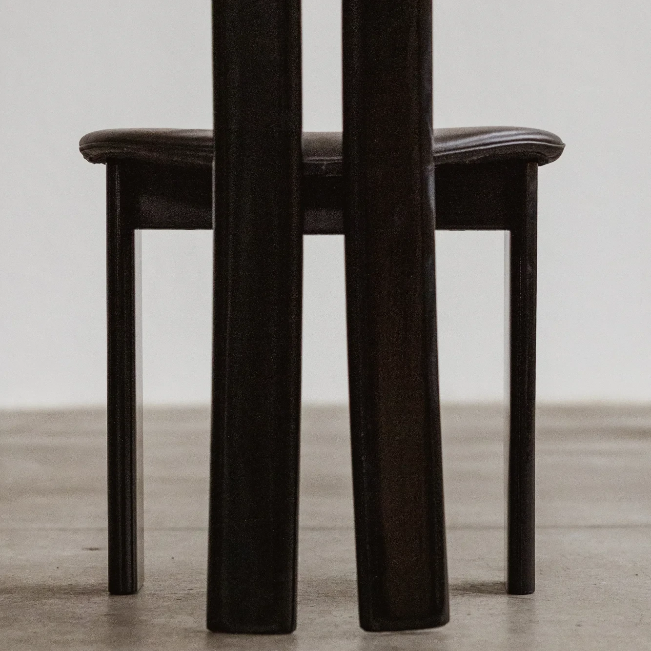 Pierre Cardin Dining Chairs for Roche Bobois, Black Leather, 1970, Set of 8, 1970s