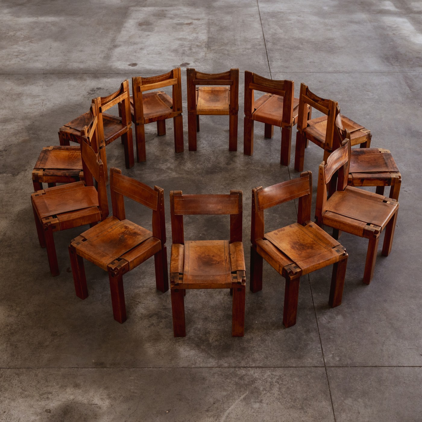 Pierre Chapo “S11” Dining Chairs for Atelier Pierre Chapo, 1966, Set of 12, 1960s